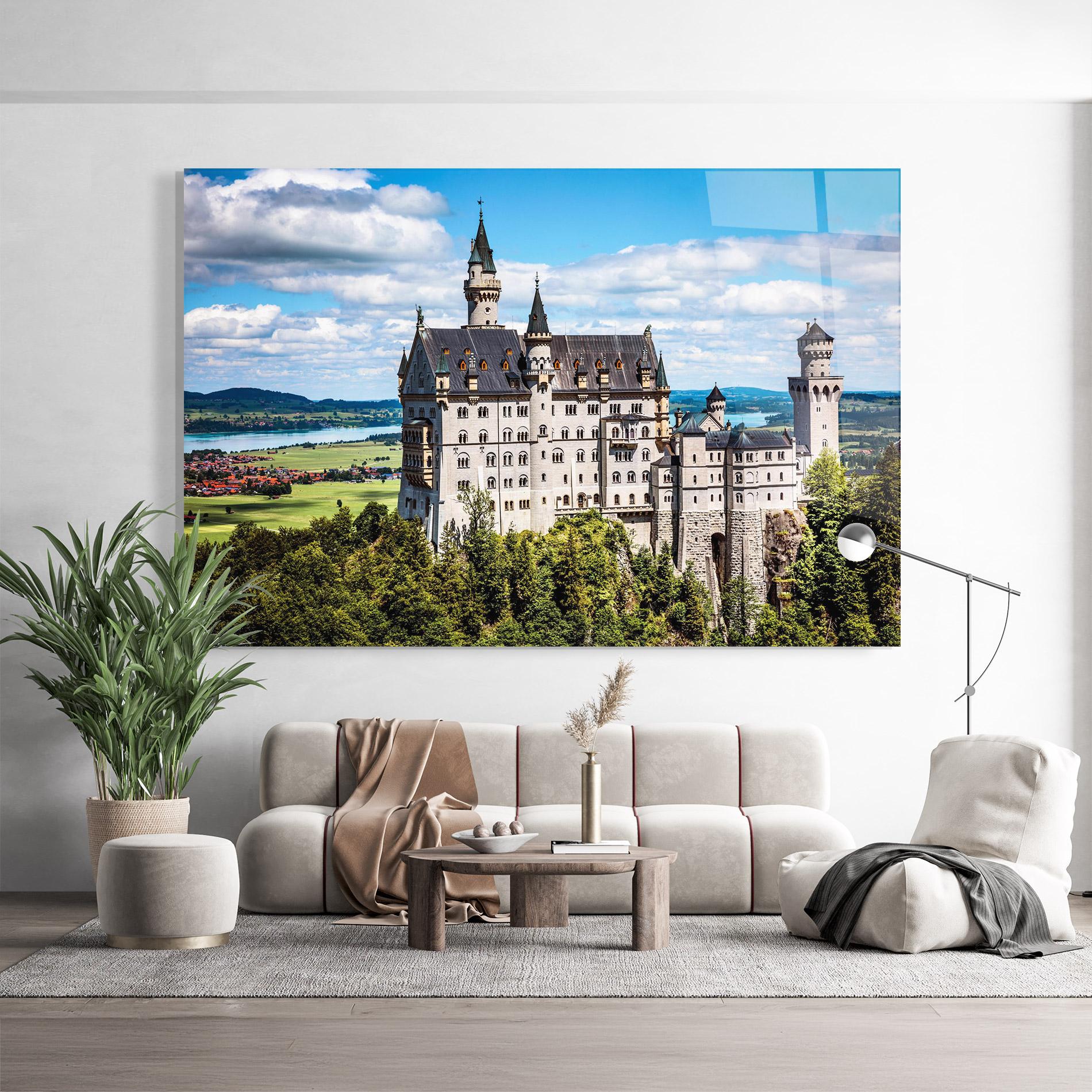 Tablou Sticla Neuschwanstein Germany mockup 9