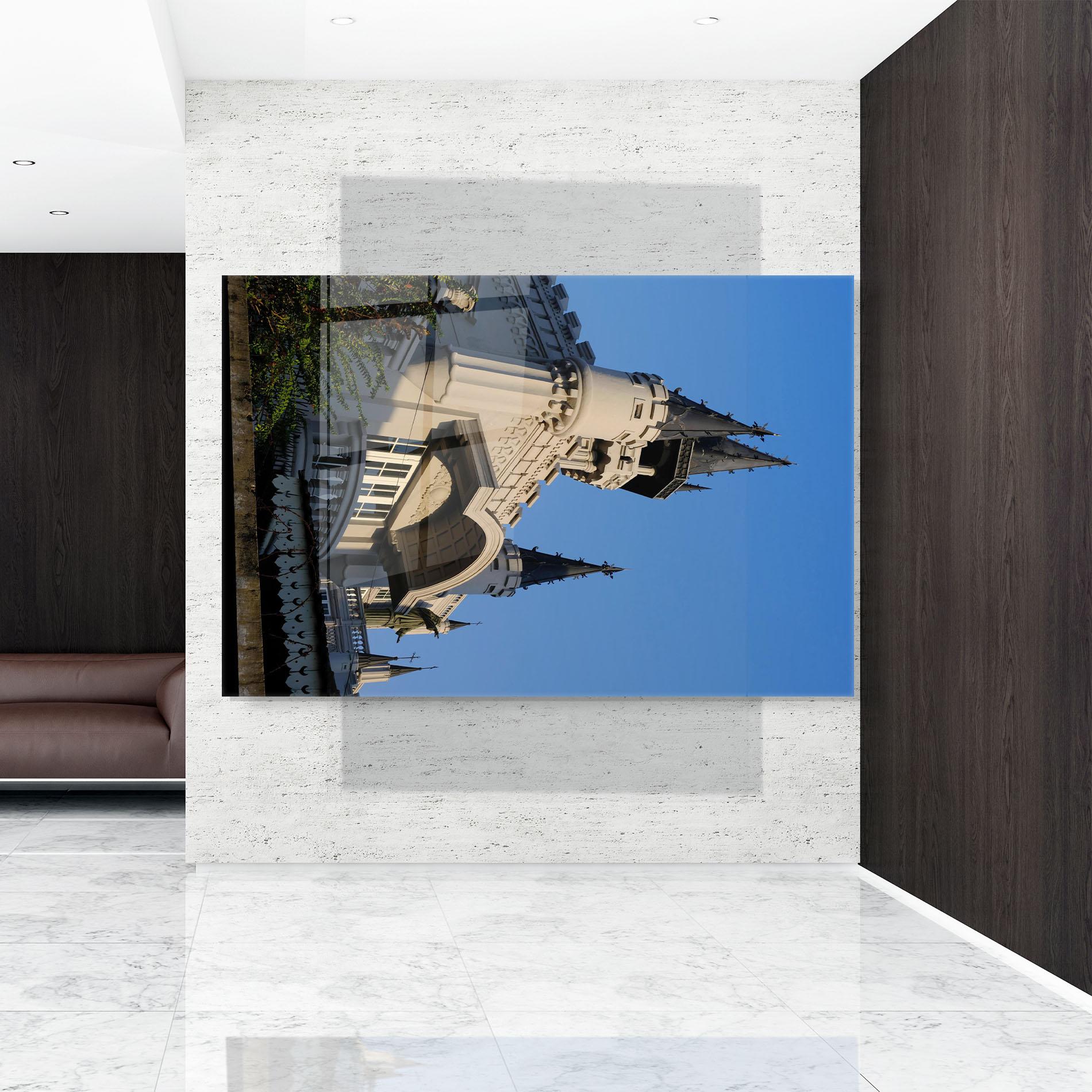 Tablou Sticla Castle Blue mockup 9