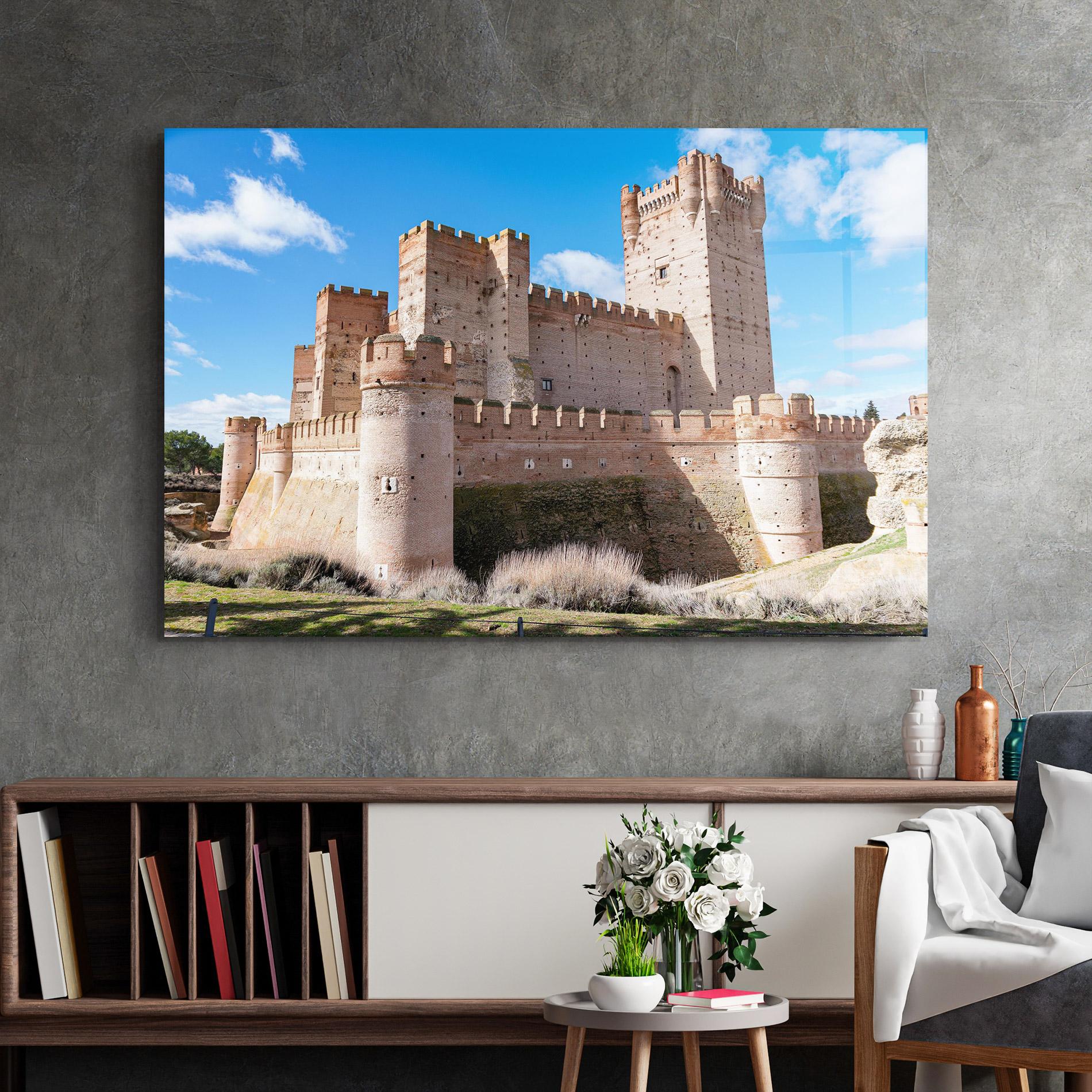 Tablou Sticla Castle La Mota mockup 2