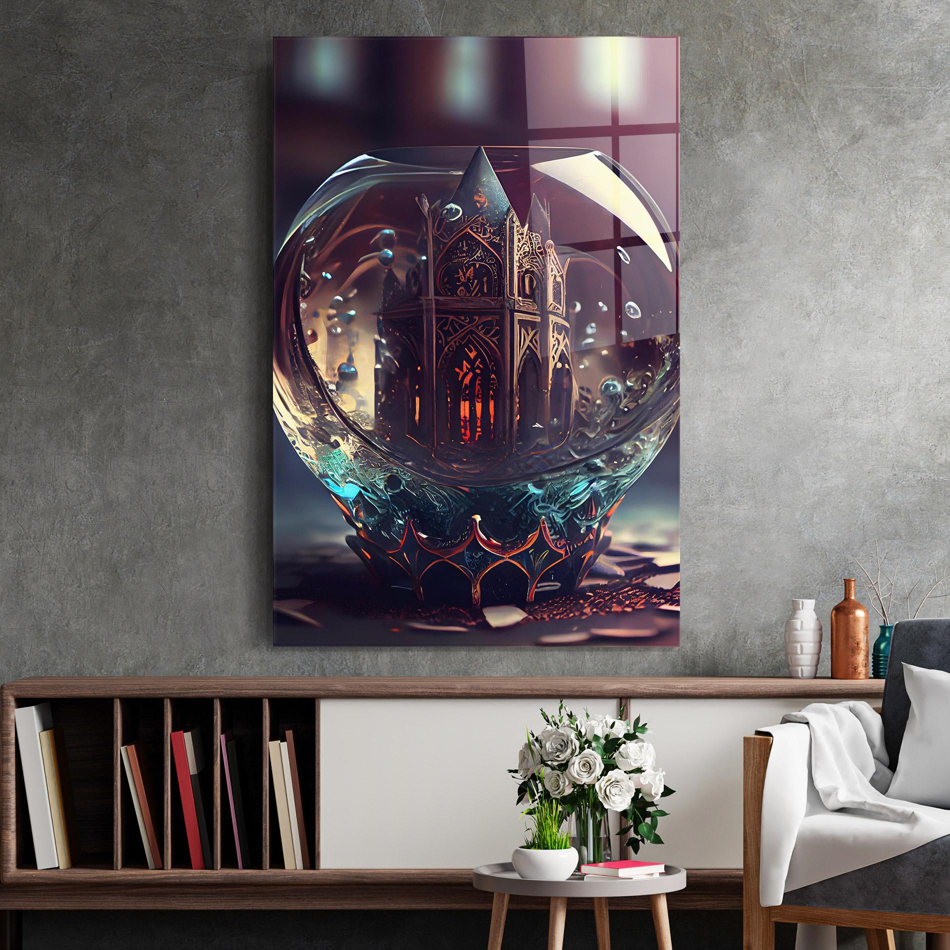 Tablou Sticla Church Ball mockup 2