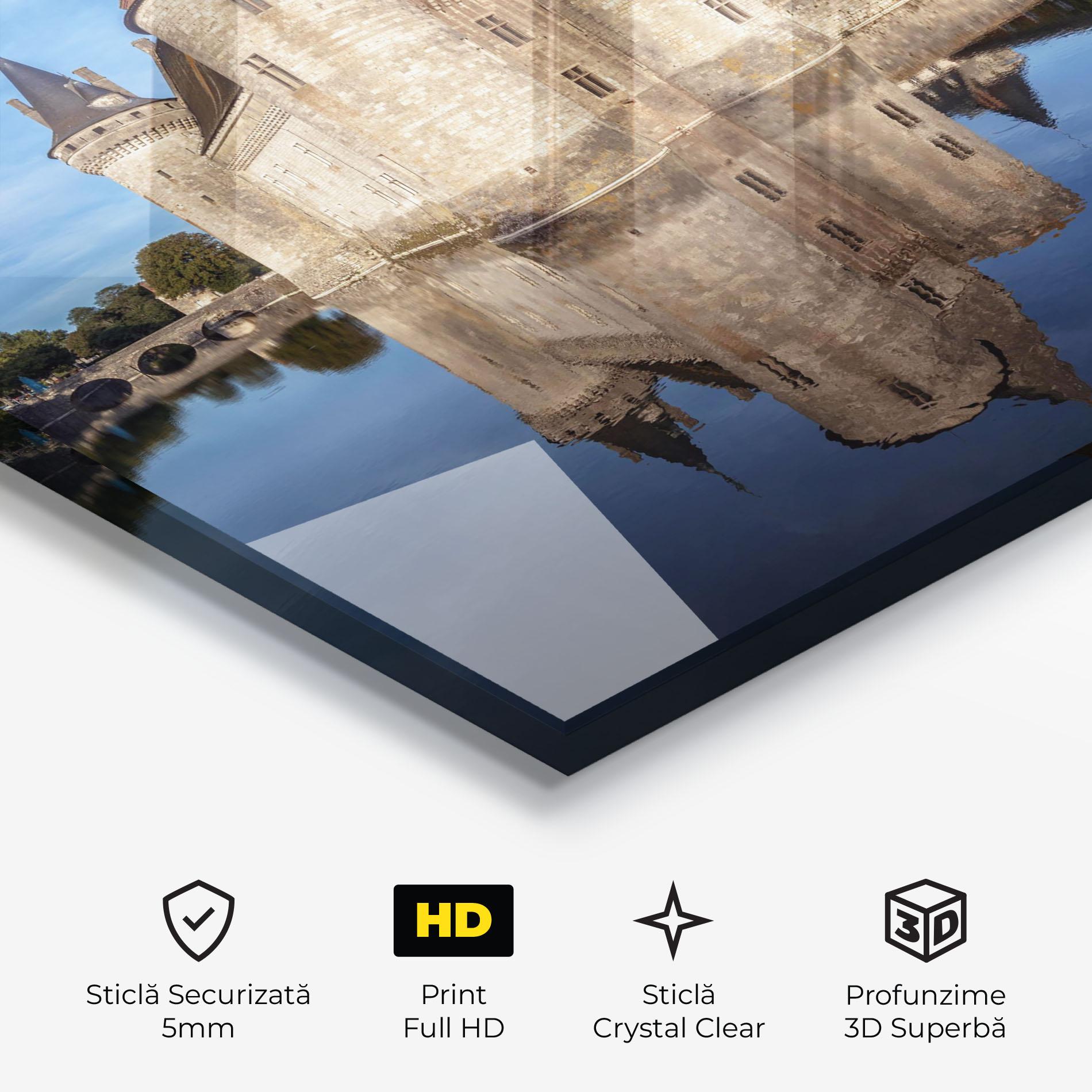 Tablou Sticla Castle Chateau De Sullysurloire mockup 3