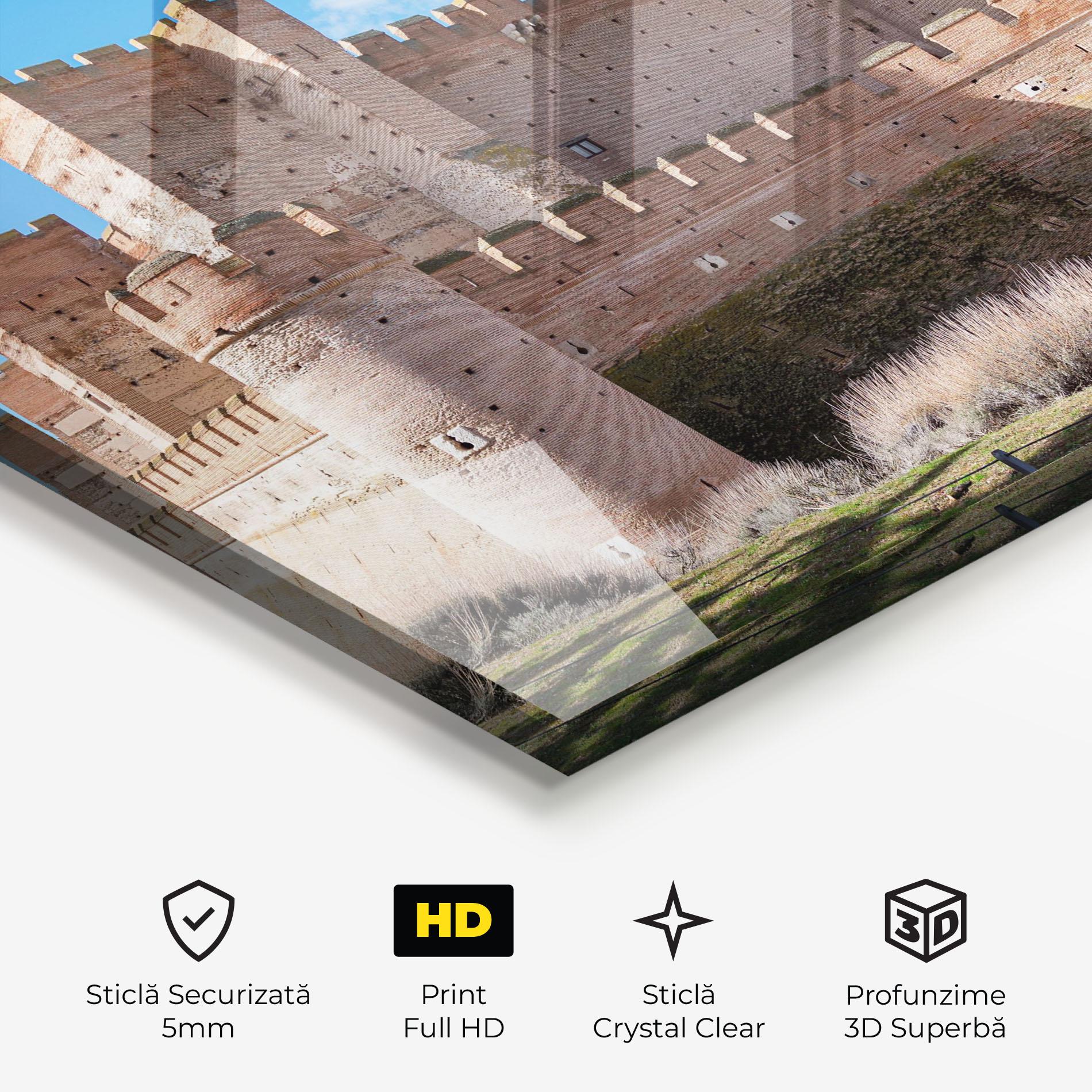 Tablou Sticla Castle La Mota mockup 3