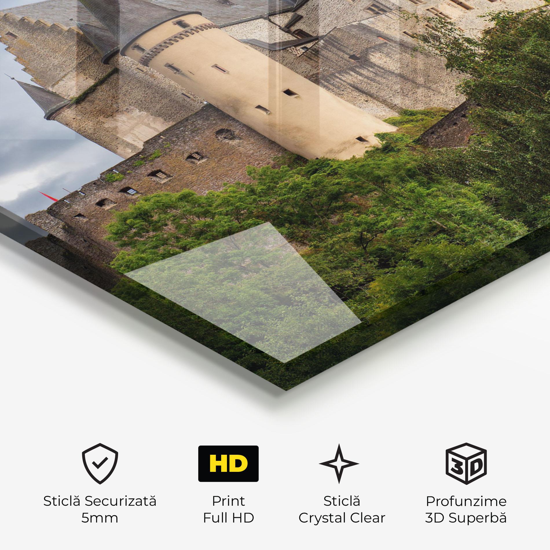 Tablou Sticla Castle Vianden mockup 3