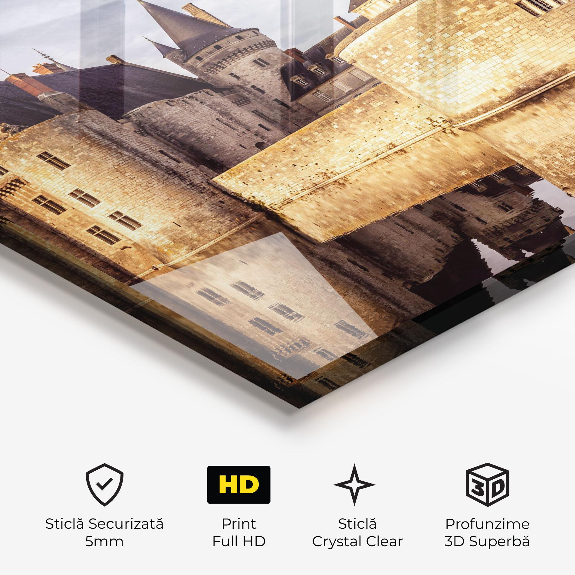 Tablou Sticla Chateau Castle mockup 3