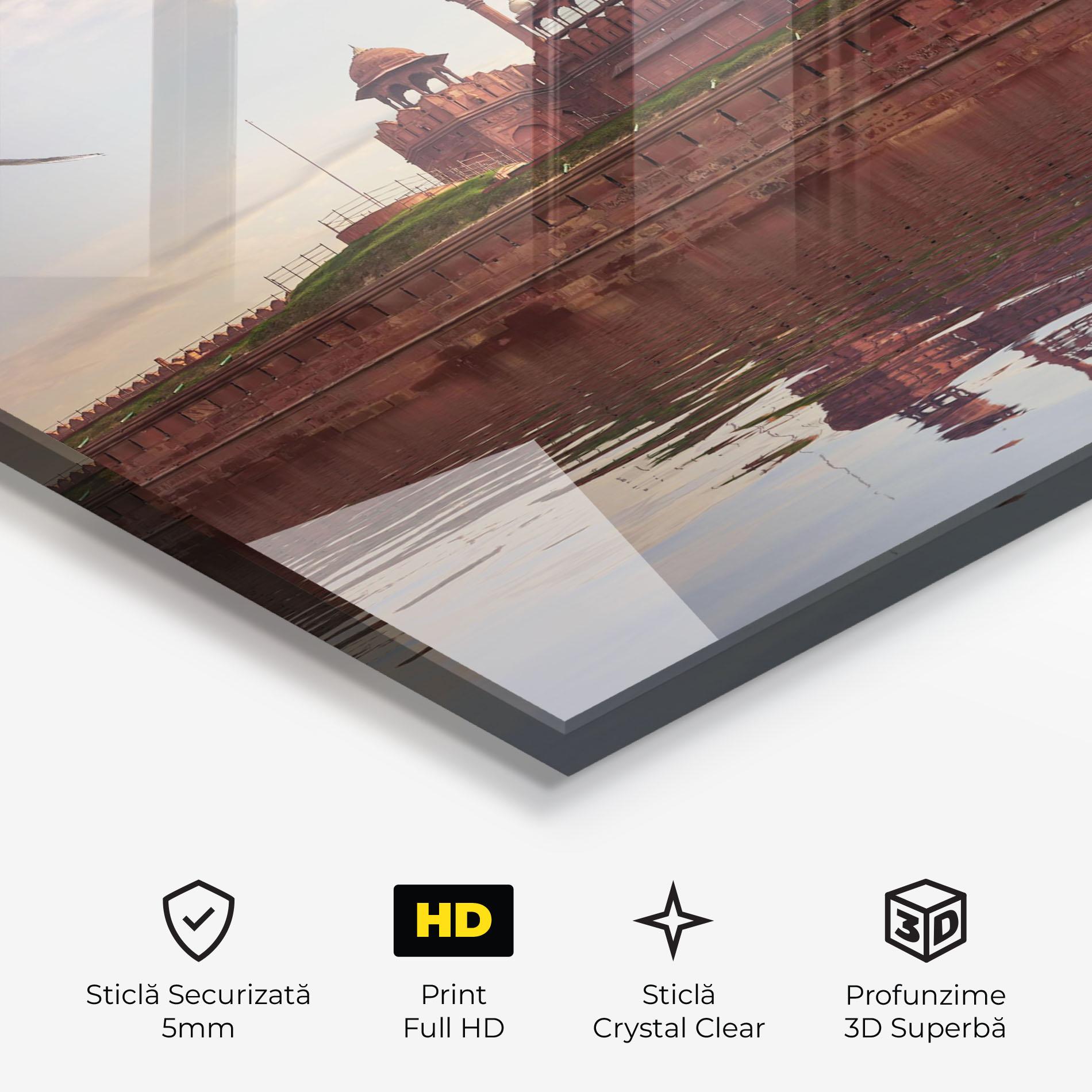 Tablou Sticla Delhi India mockup 3