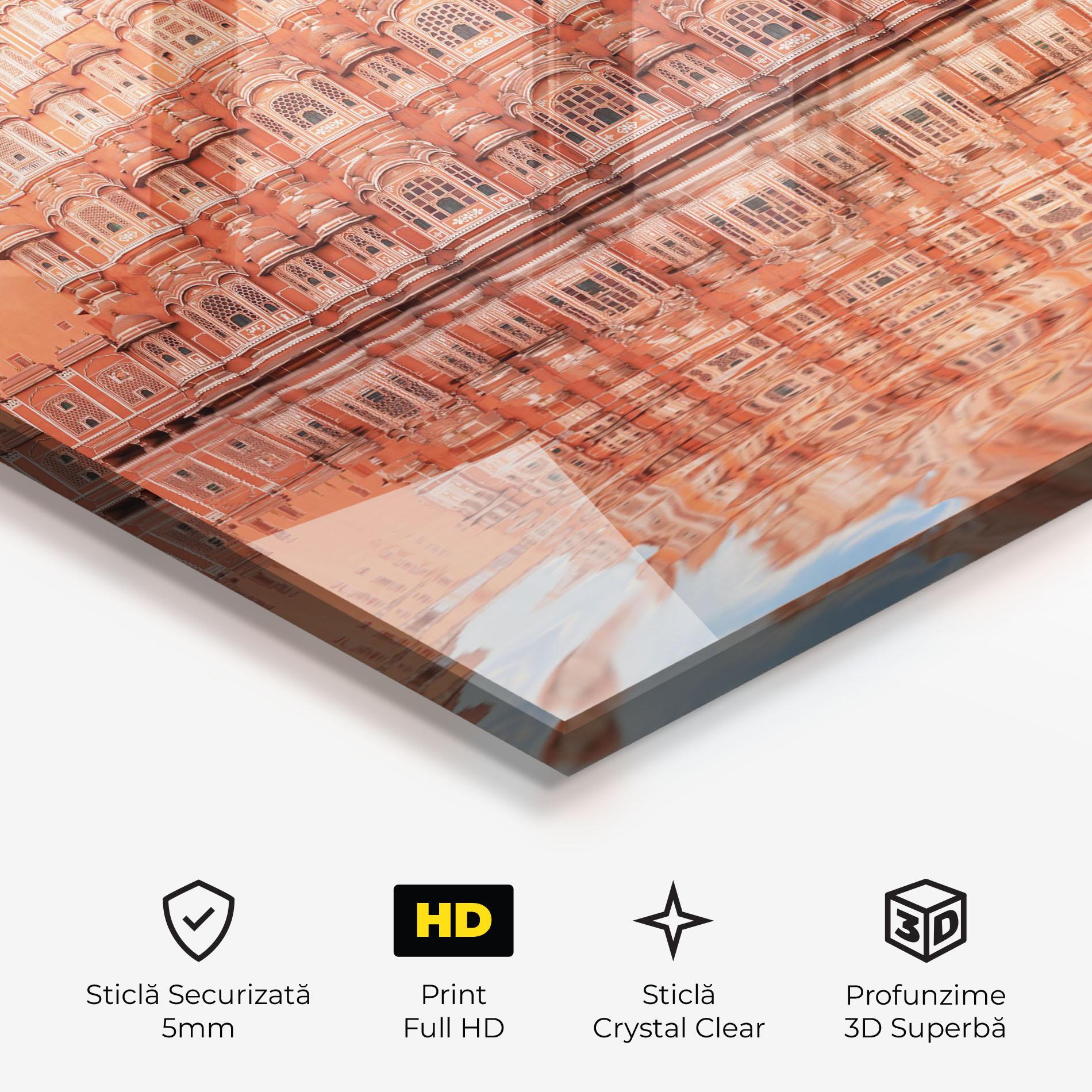 Tablou Sticla Hawa Mahal India mockup 3