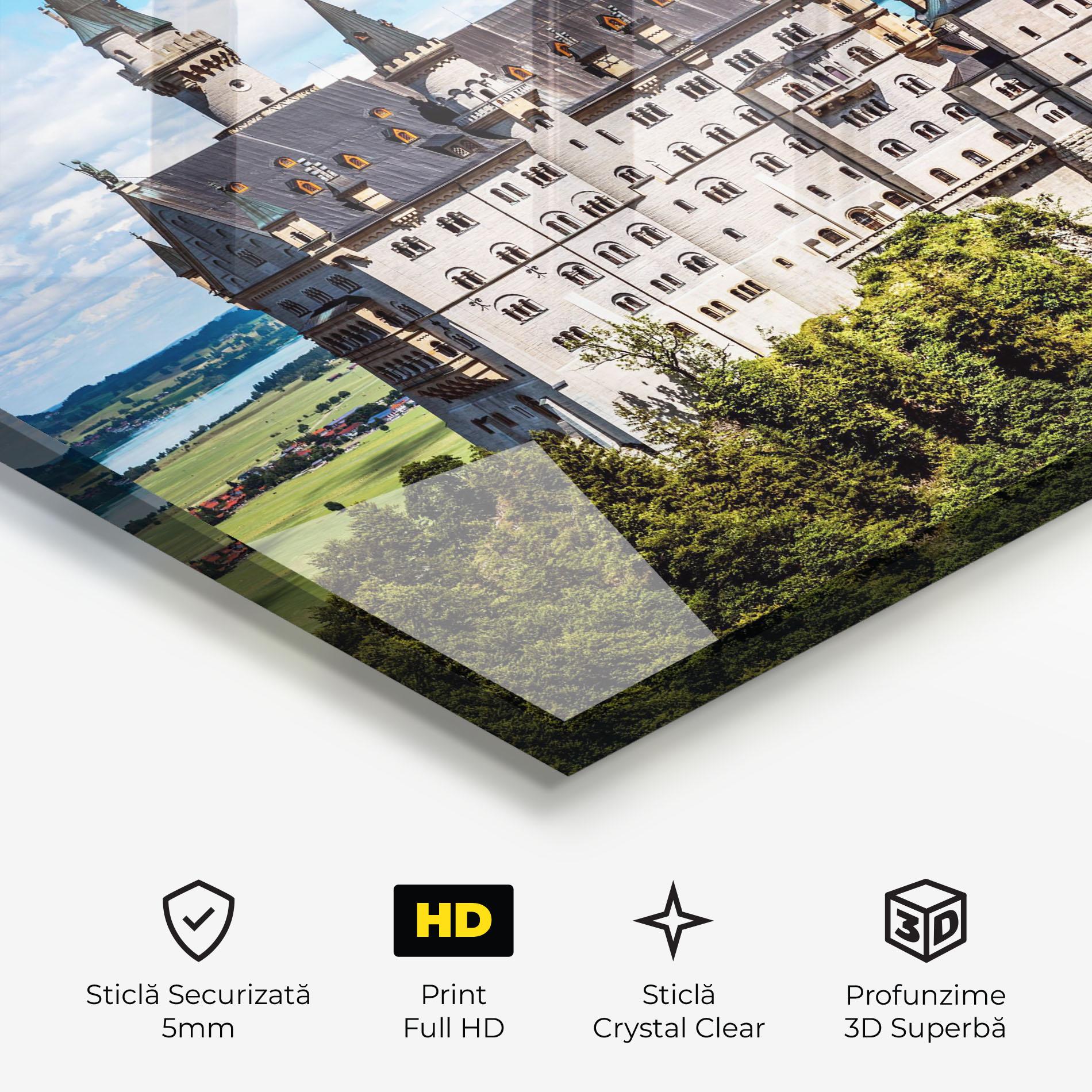 Tablou Sticla Neuschwanstein Germany mockup 3