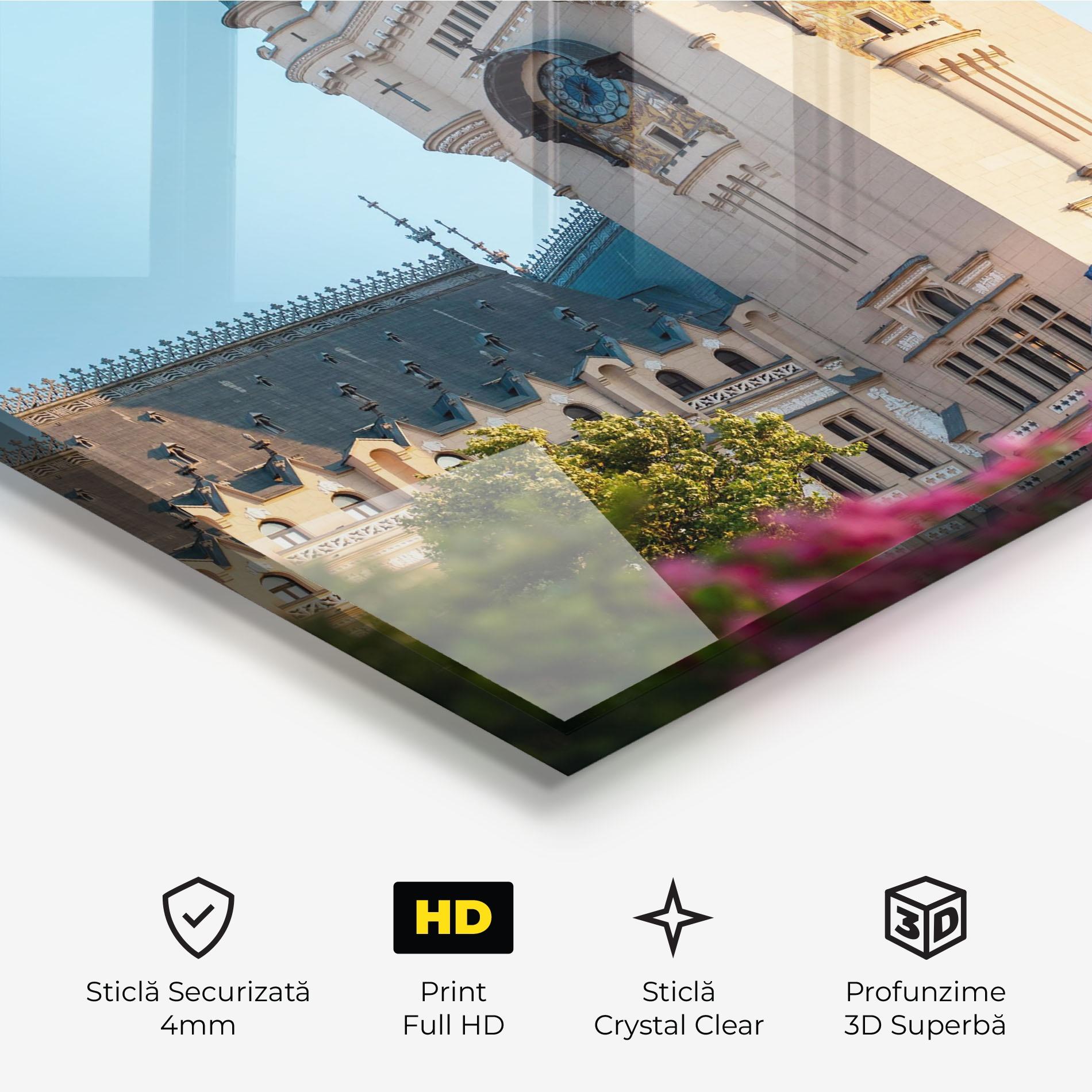 Tablou Sticla Palace Culture Iasi mockup 3