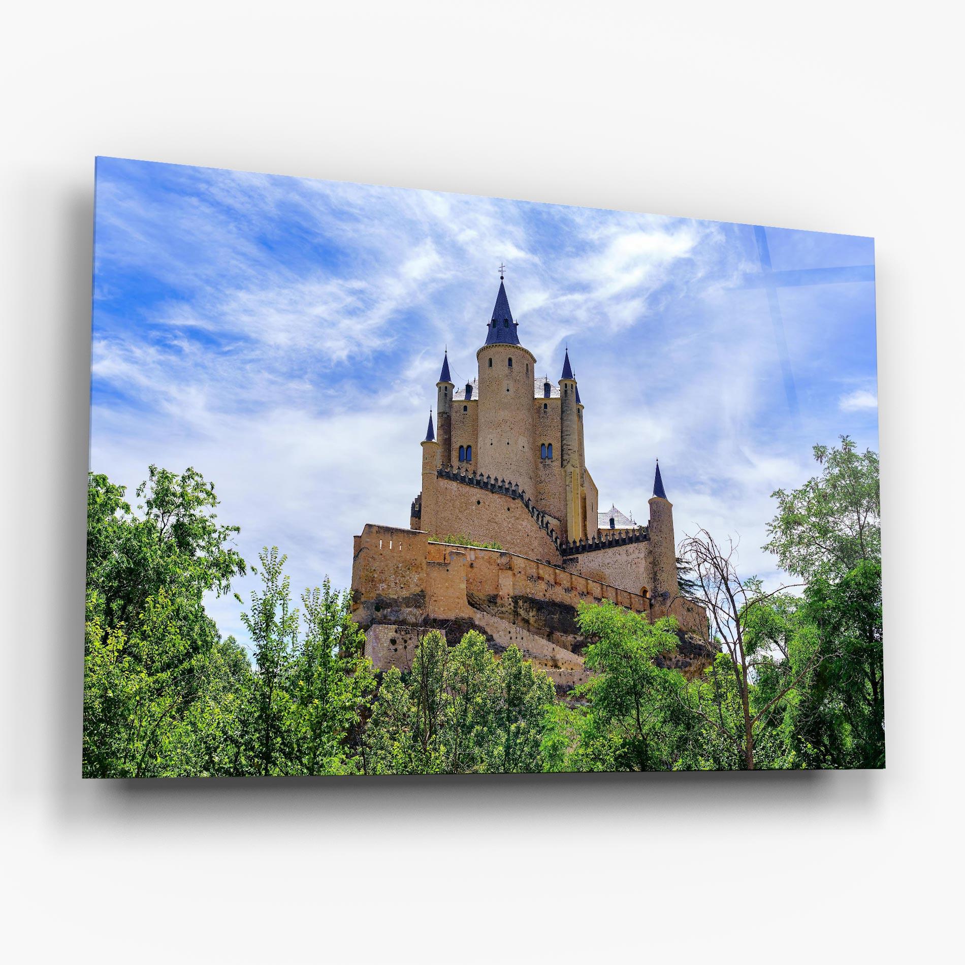 Tablou Sticla Castle Alcazar mockup 6