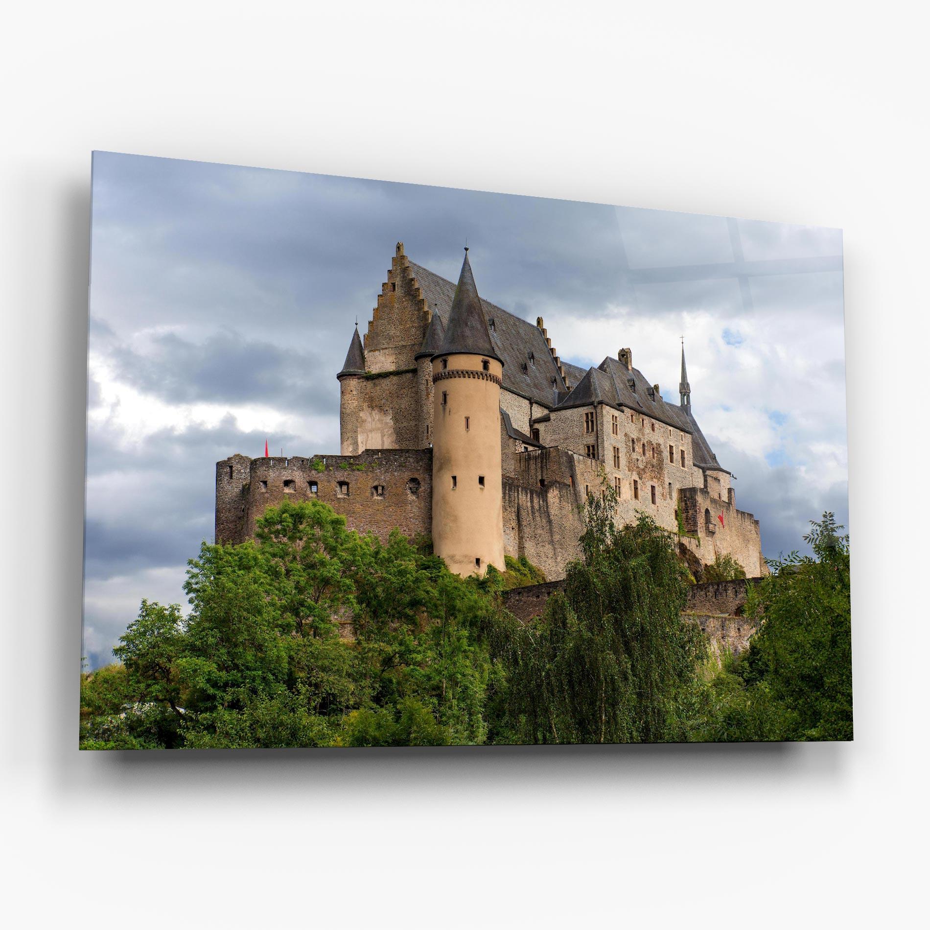Tablou Sticla Castle Vianden mockup 6