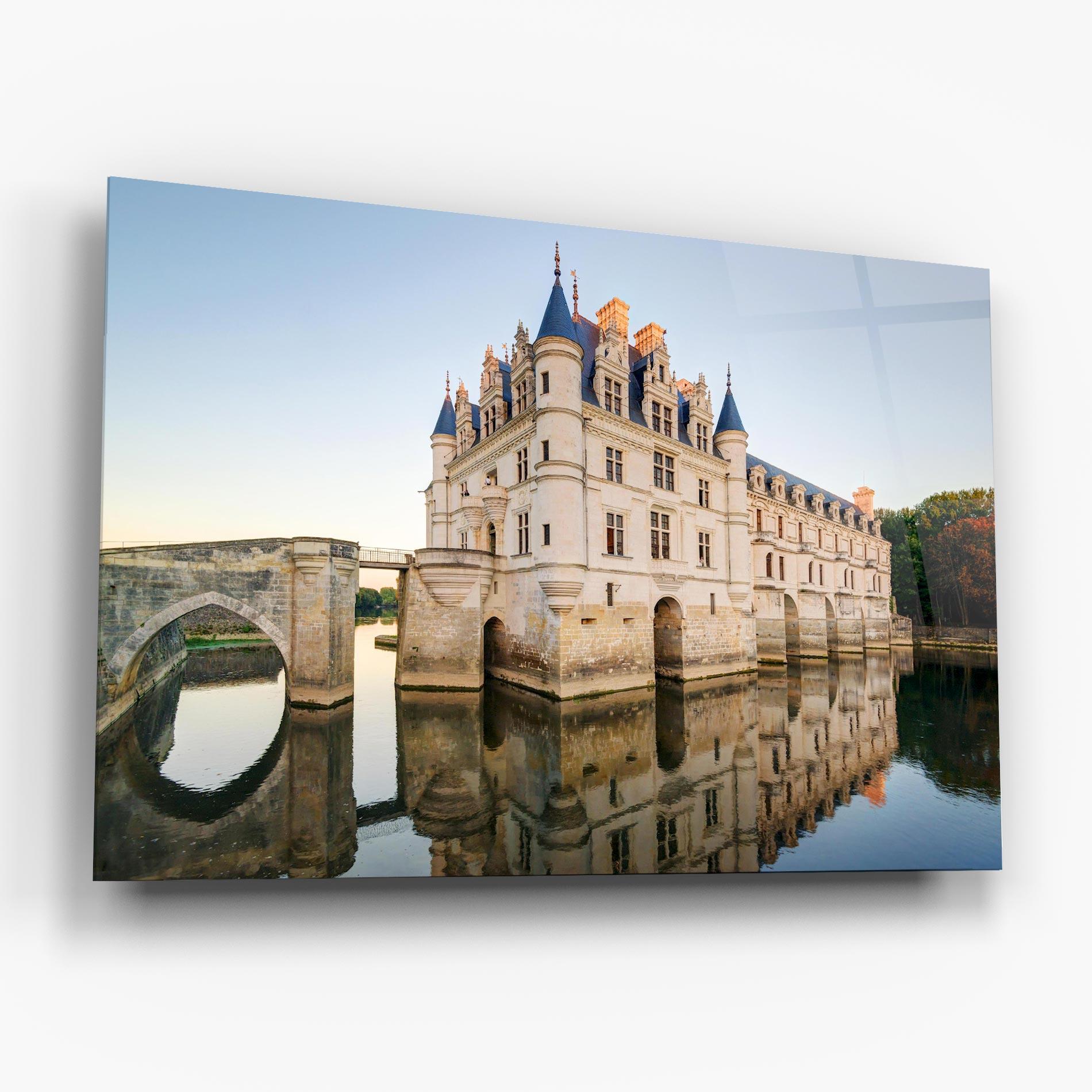 Tablou Sticla Chateau France mockup 6