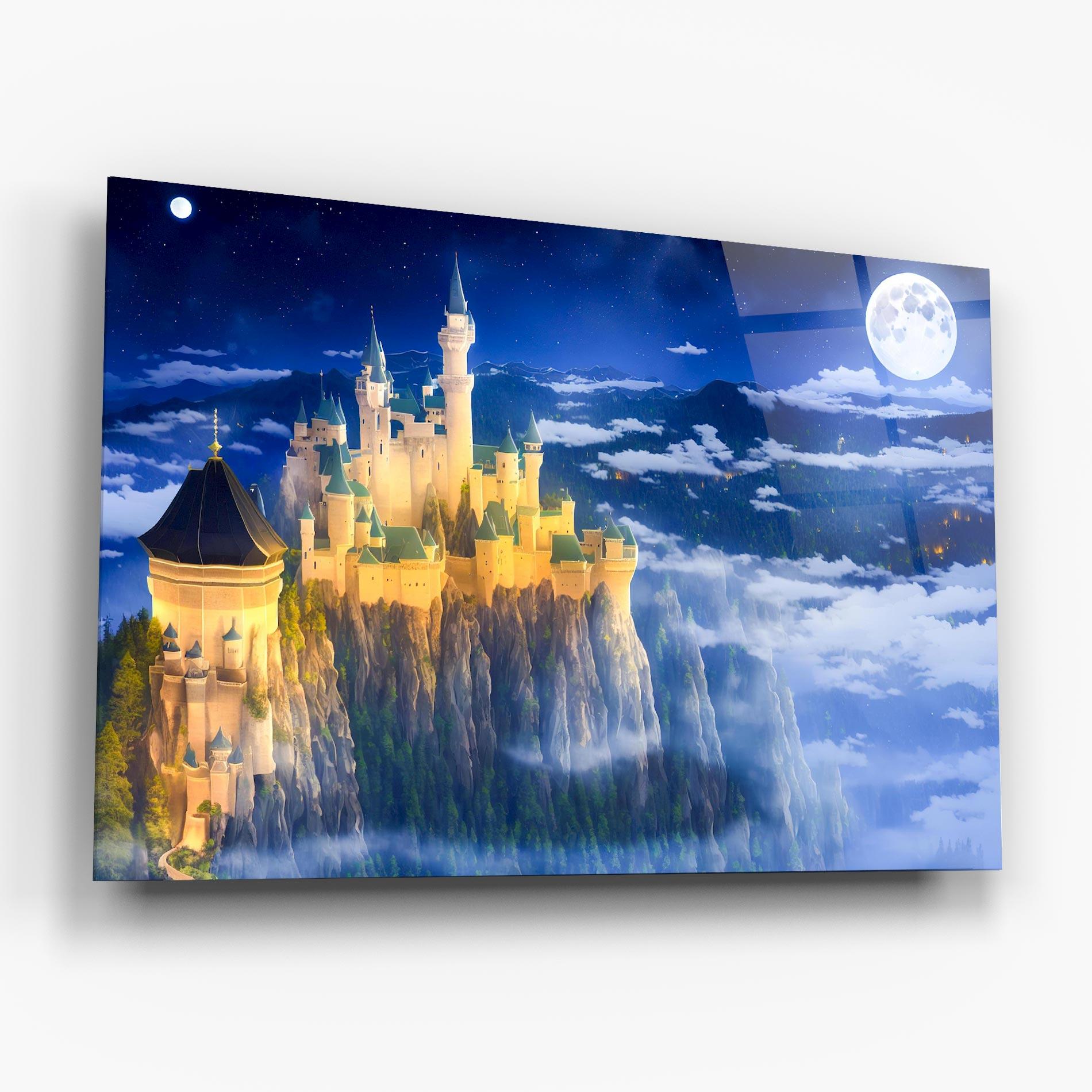 Tablou Sticla Fairytale Castle mockup 6