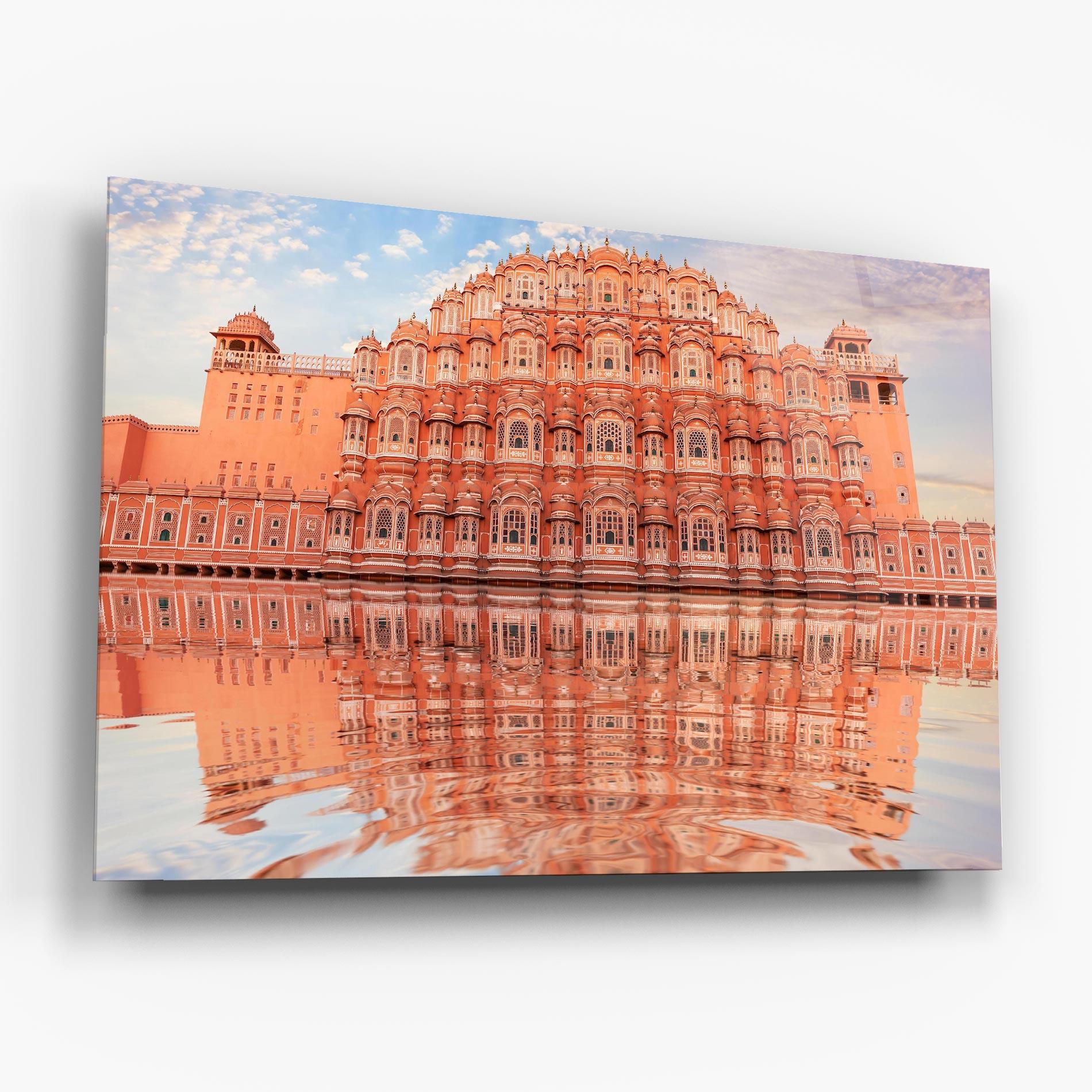 Tablou Sticla Hawa Mahal India mockup 6