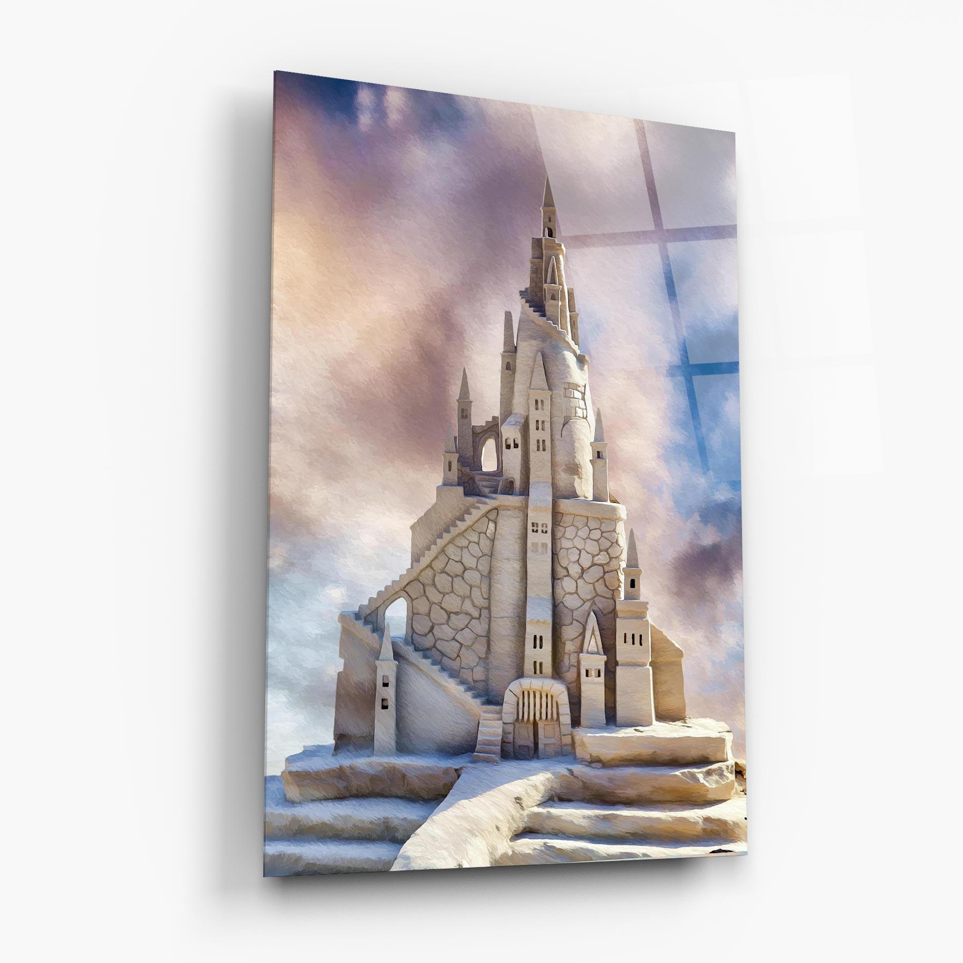 Tablou Sticla Cream Castle mockup 6