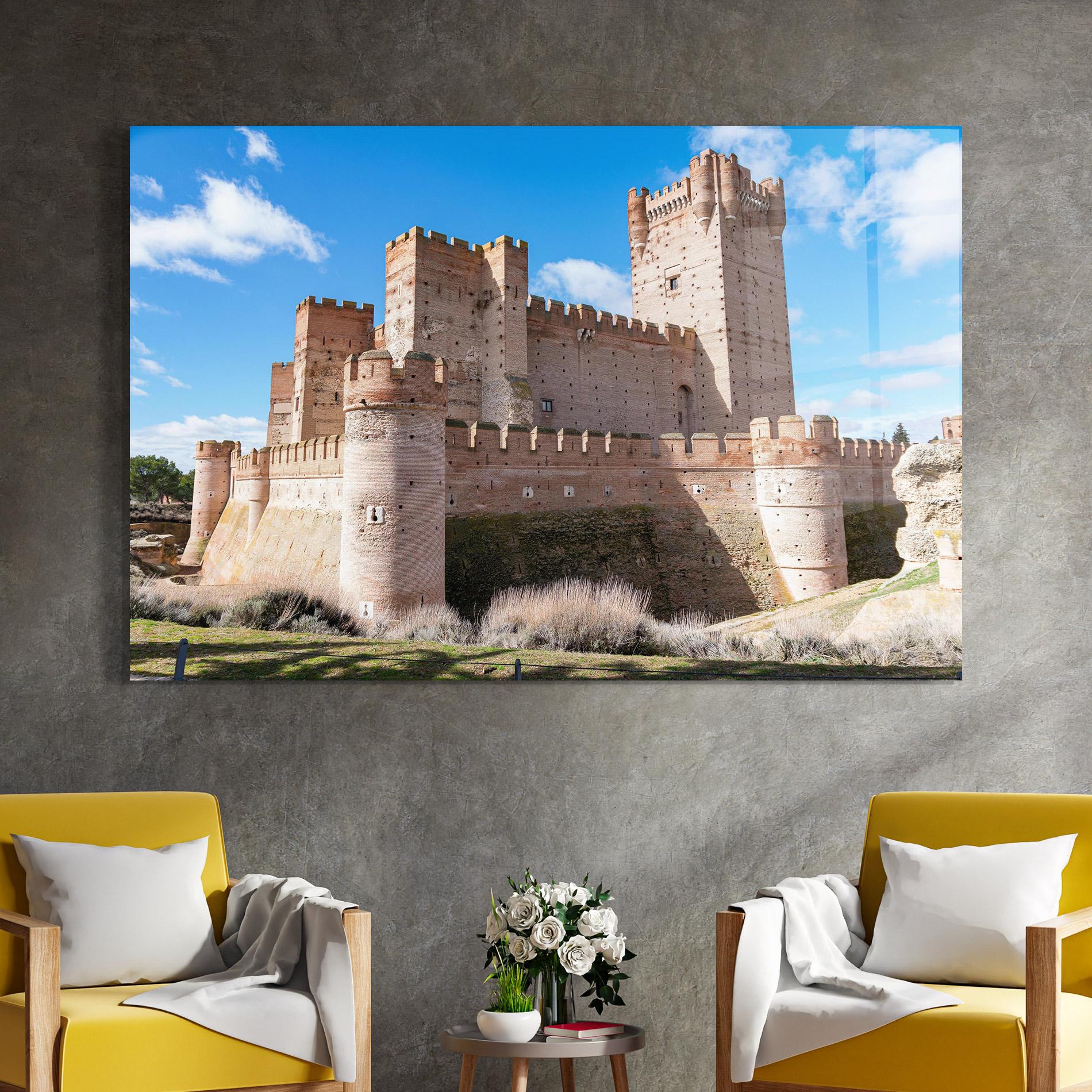 Tablou Sticla Castle La Mota mockup 4