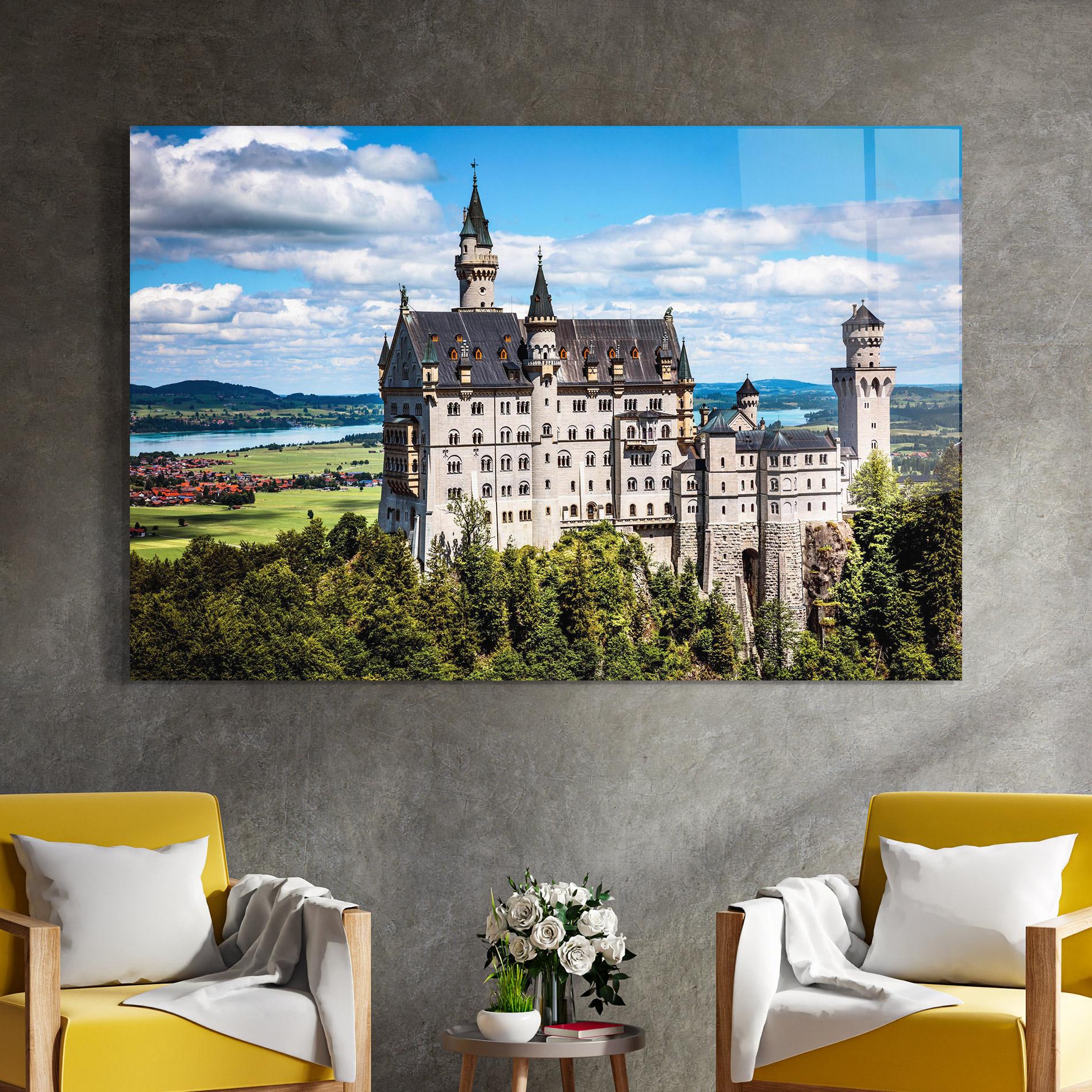 Tablou Sticla Neuschwanstein Germany mockup 4