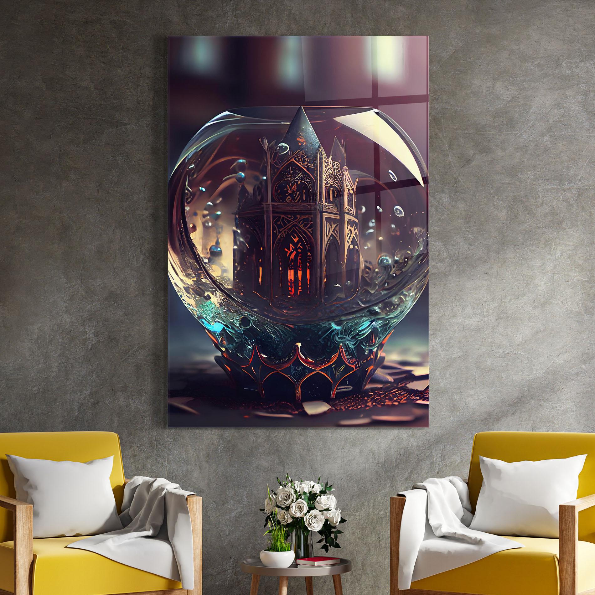 Tablou Sticla Church Ball mockup 4