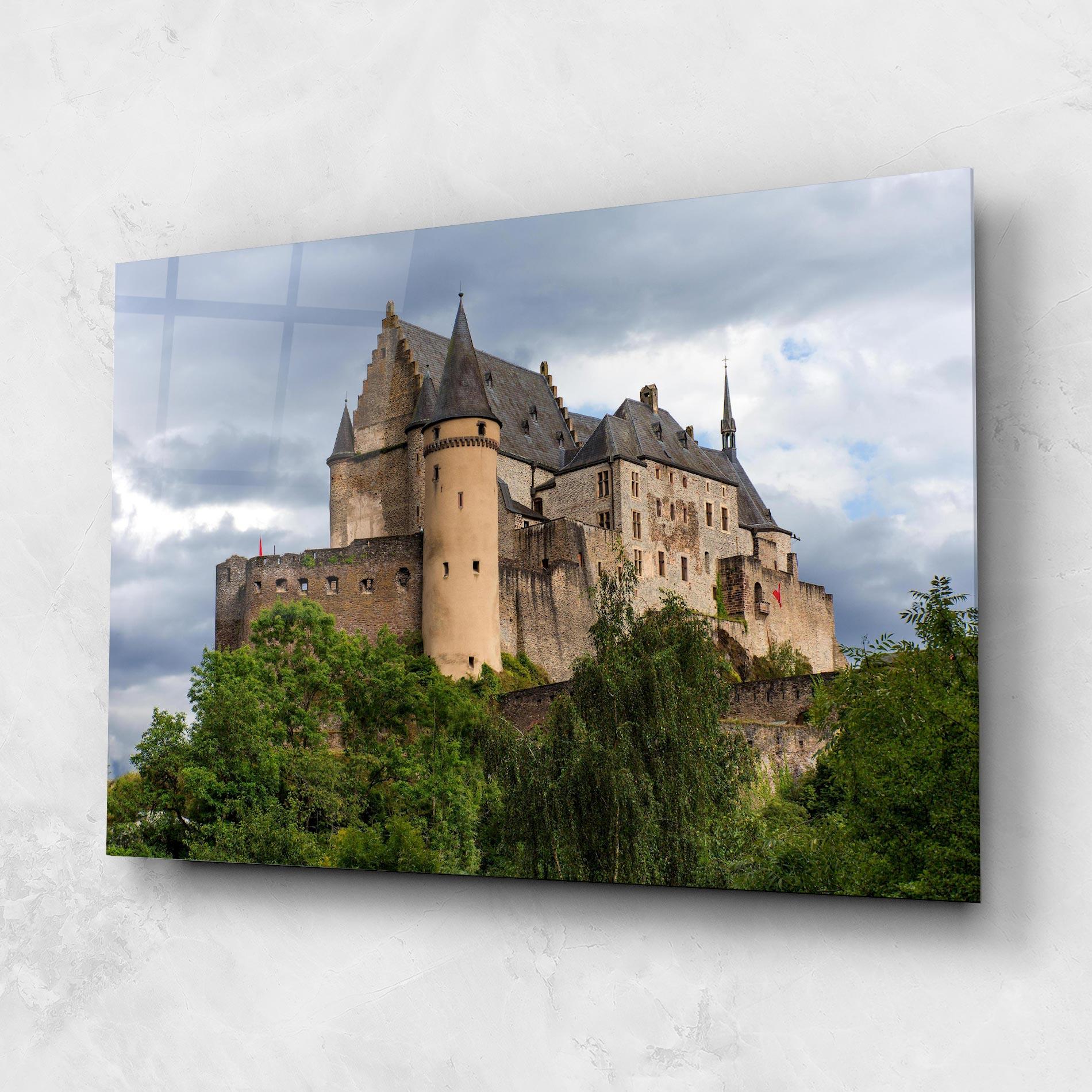 Tablou Sticla Castle Vianden mockup 1
