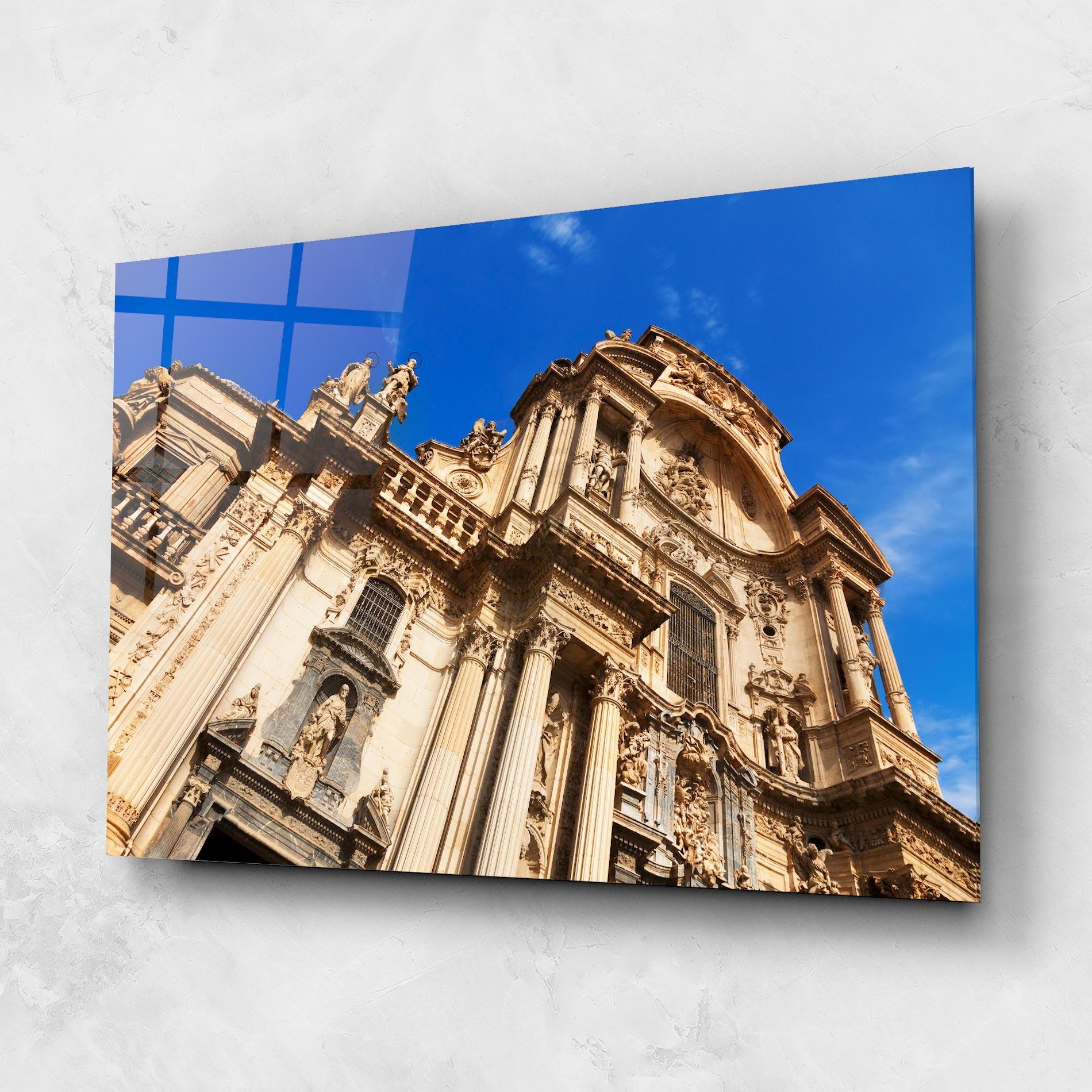 Tablou Sticla Church Saint Mary mockup 1