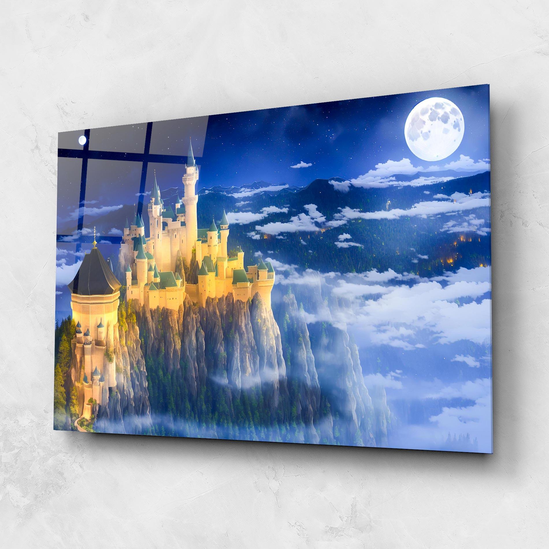 Tablou Sticla Fairytale Castle mockup 1