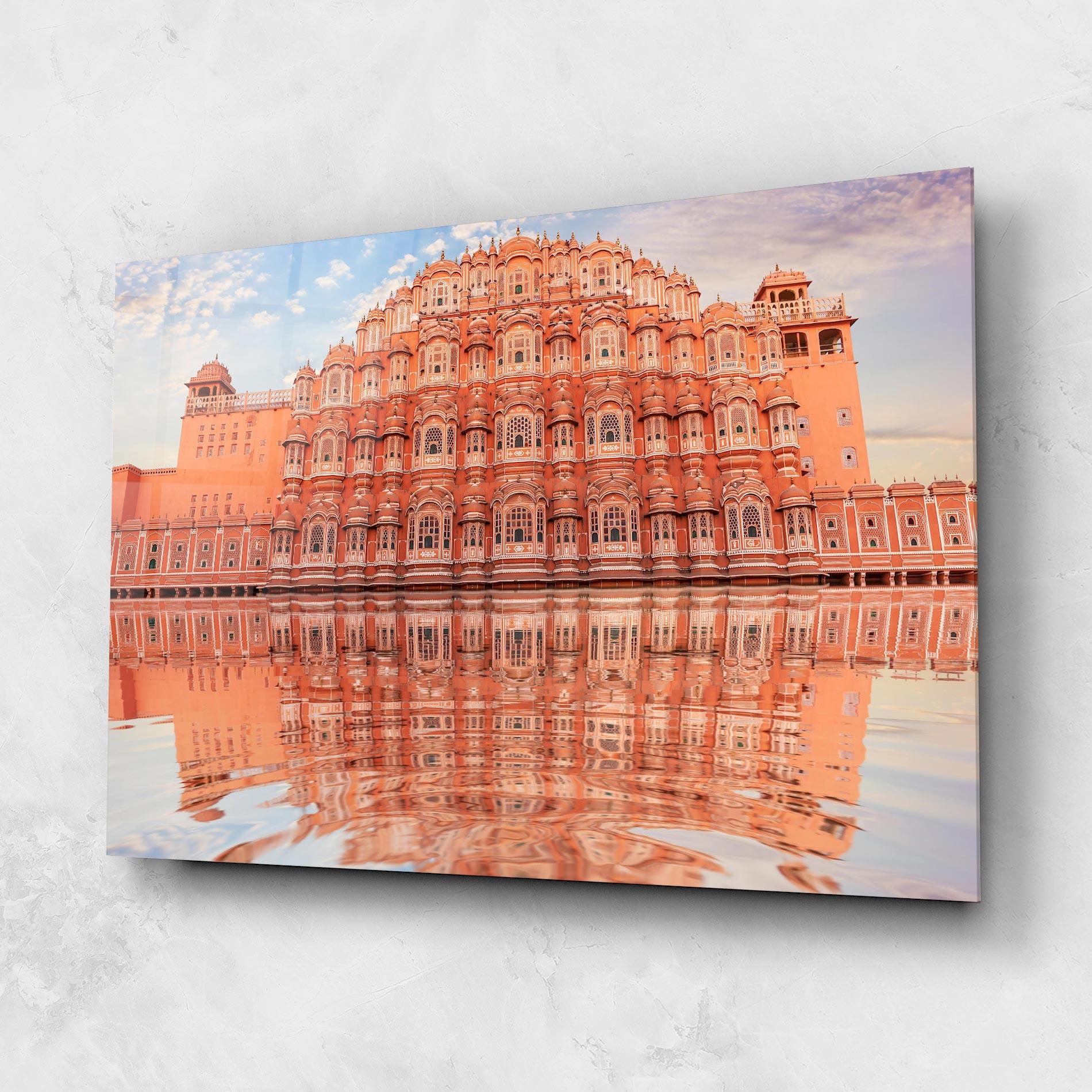 Tablou Sticla Hawa Mahal India mockup 1