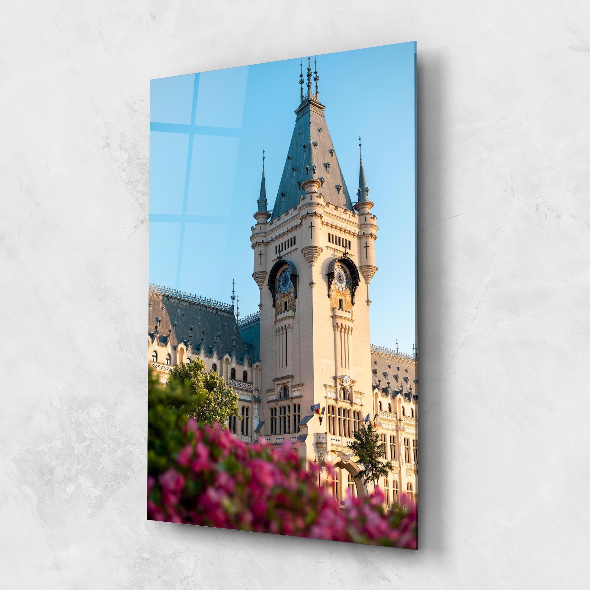 Tablou Sticla Palace Culture Iasi mockup 1