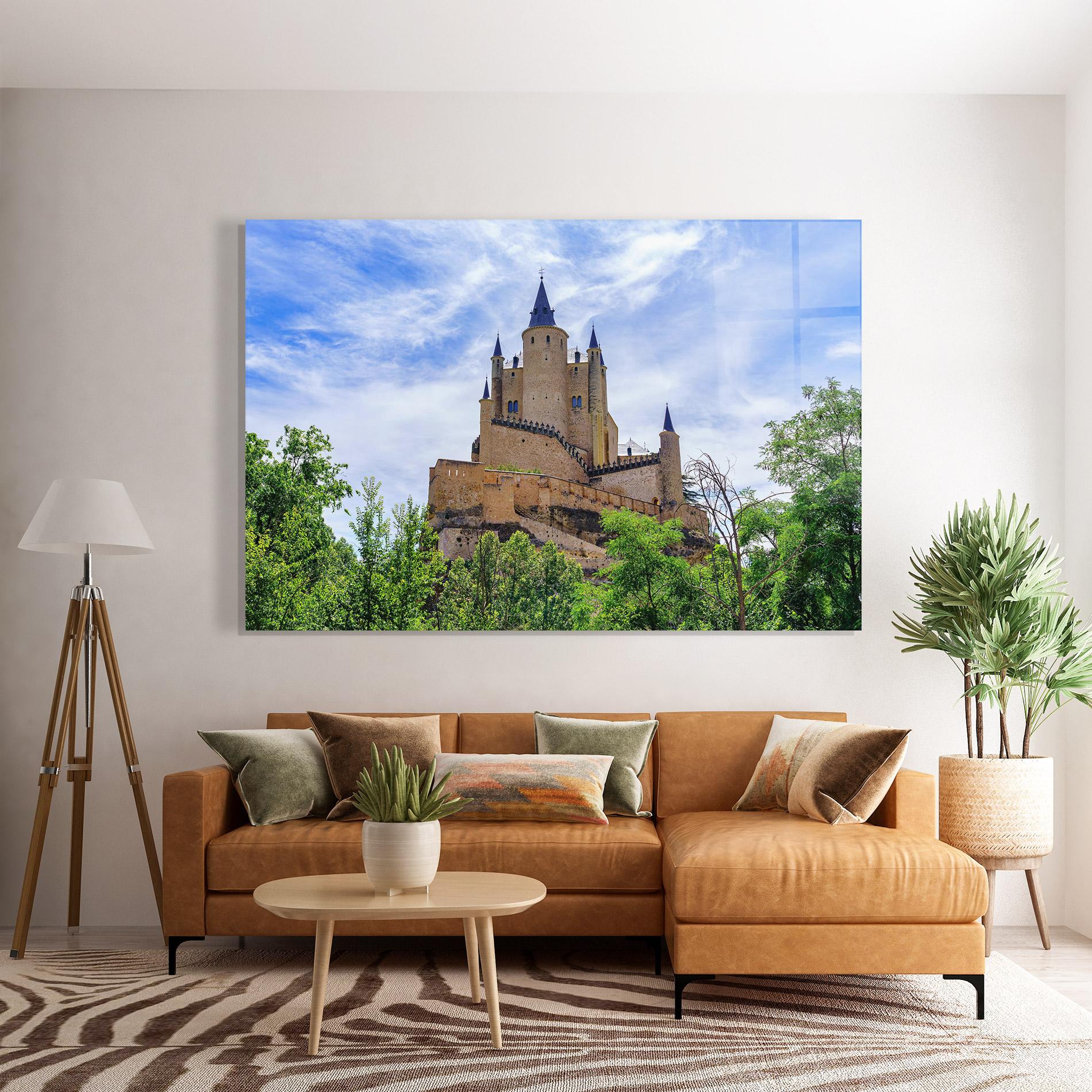 Tablou Sticla Castle Alcazar mockup 7