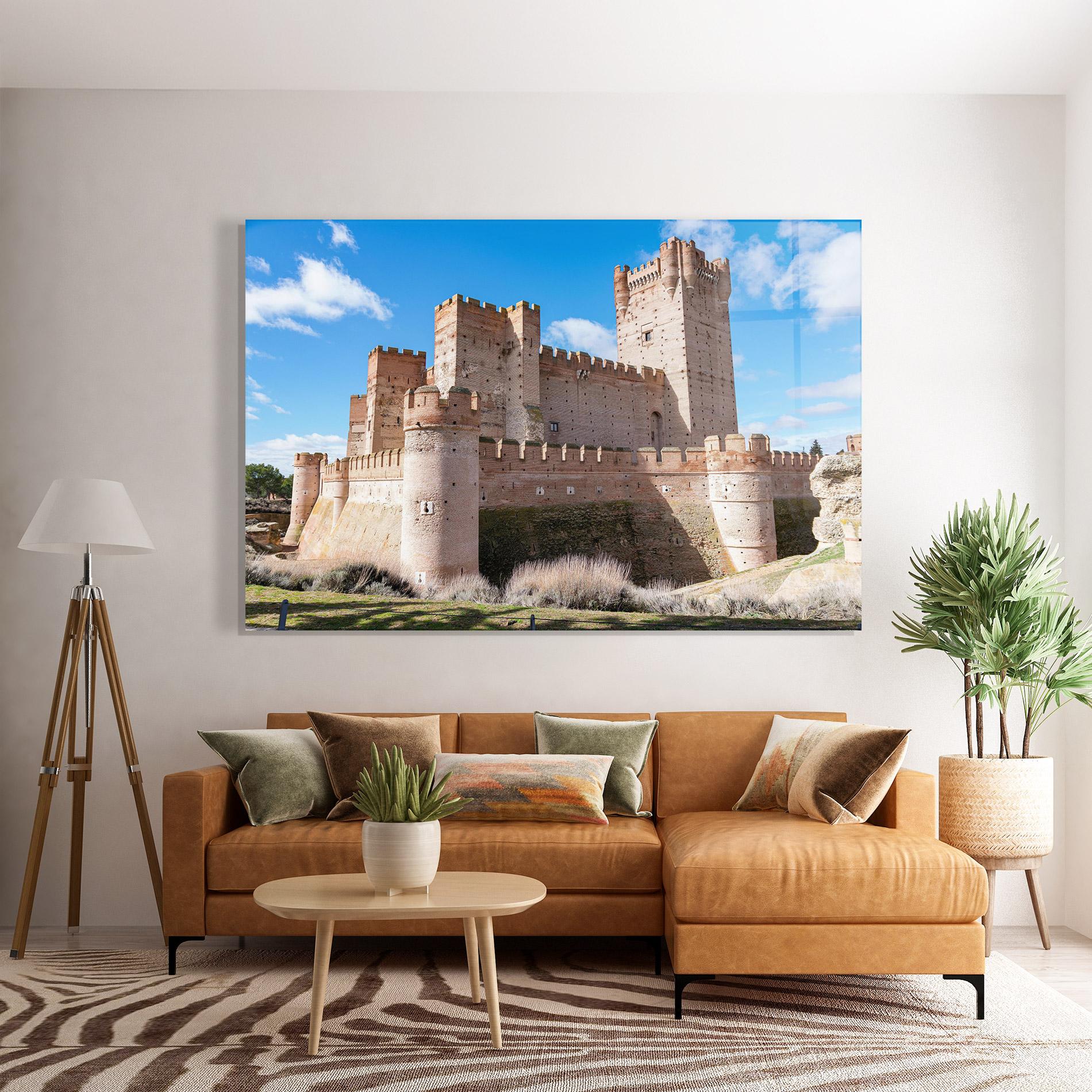 Tablou Sticla Castle La Mota mockup 7