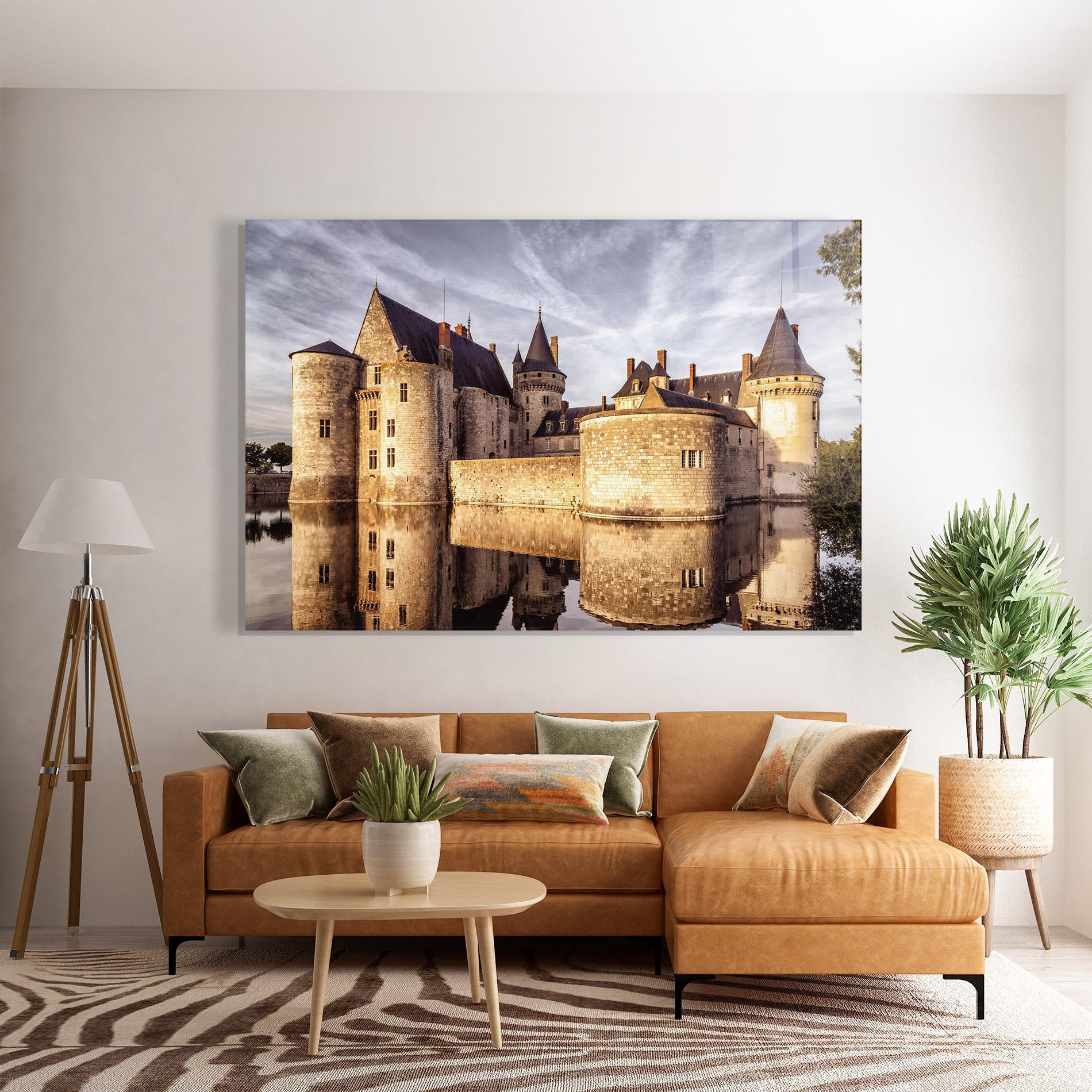 Tablou Sticla Chateau Castle mockup 7