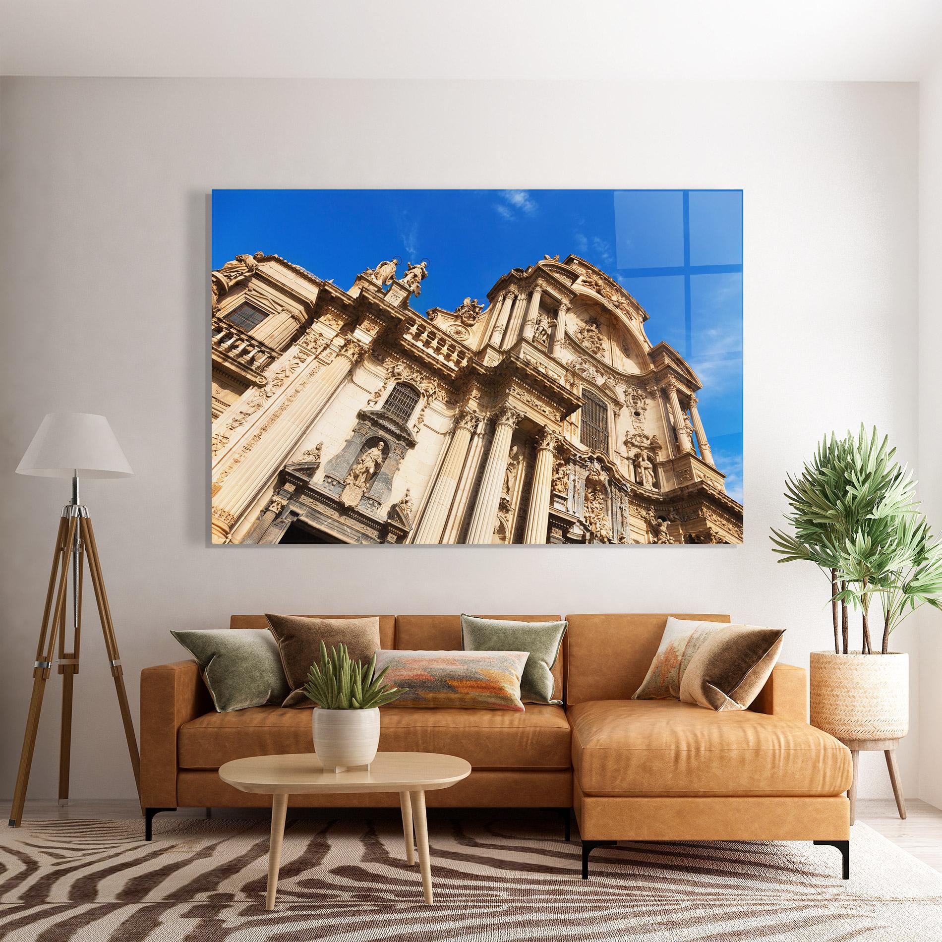 Tablou Sticla Church Saint Mary mockup 7