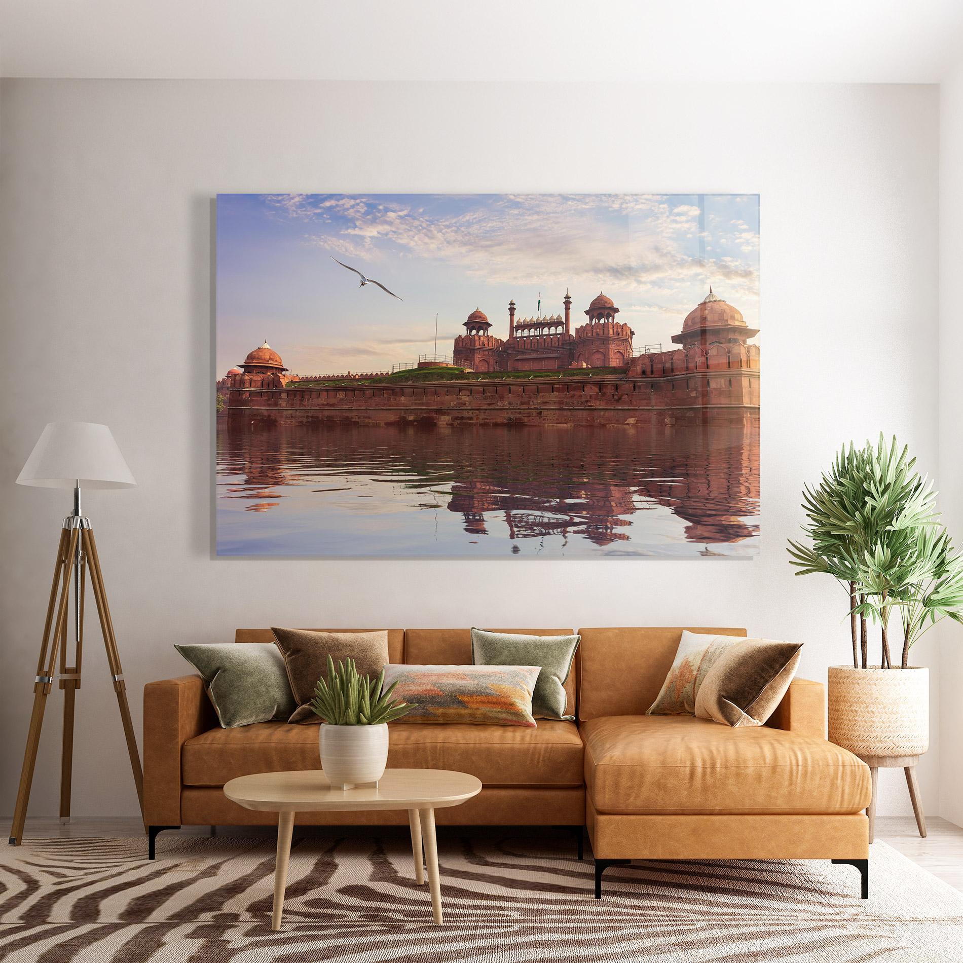 Tablou Sticla Delhi India mockup 7