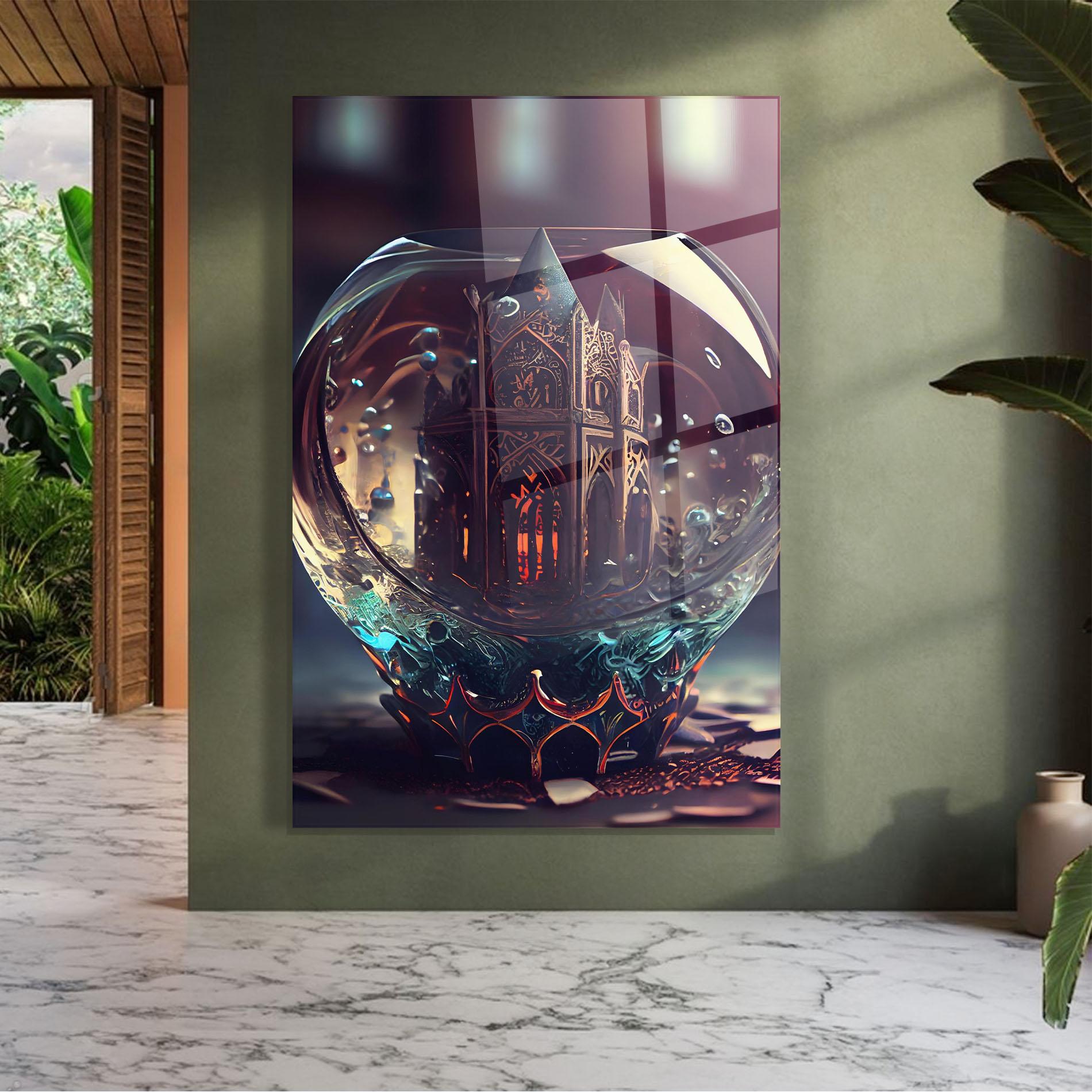 Tablou Sticla Church Ball mockup 7