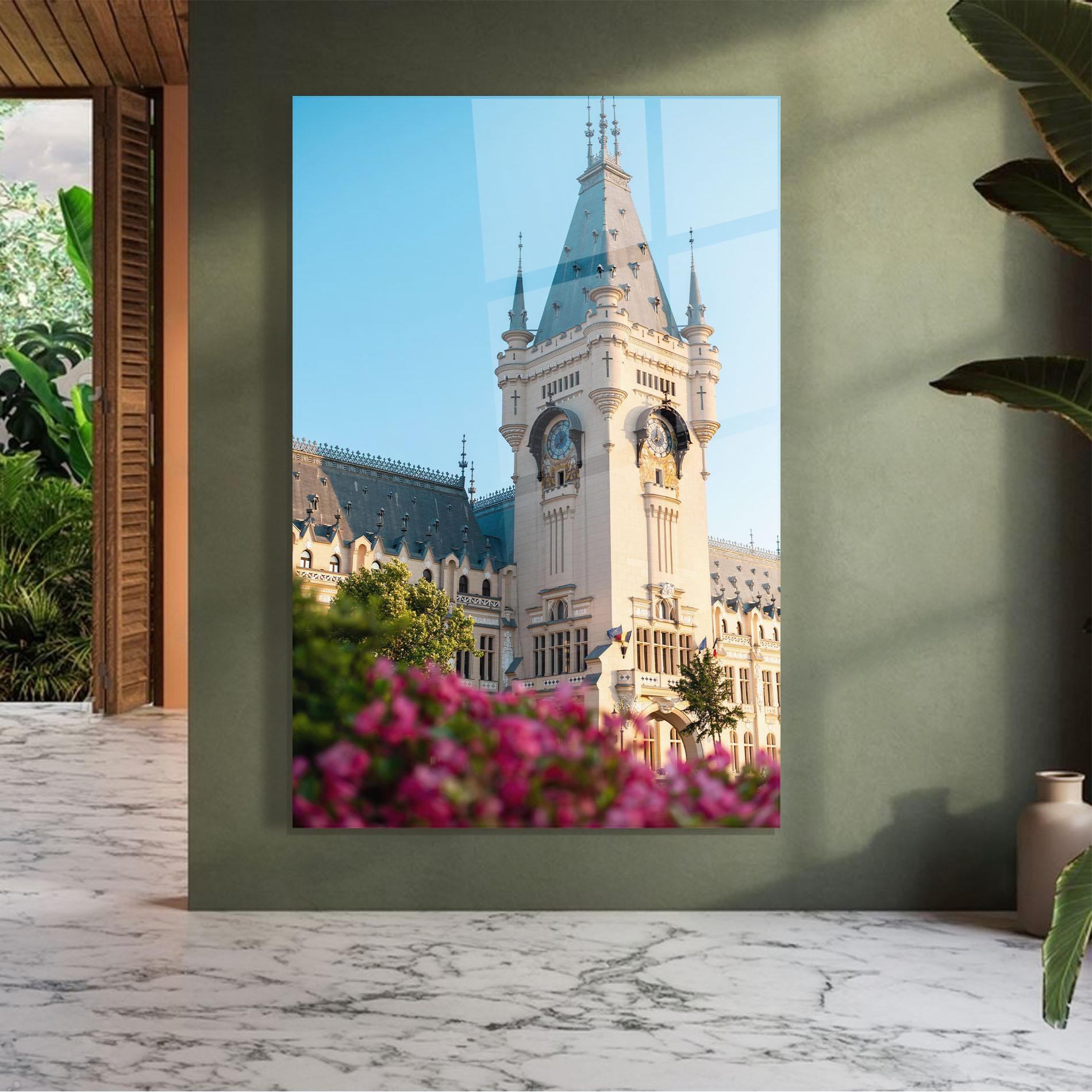 Tablou Sticla Palace Culture Iasi mockup 7