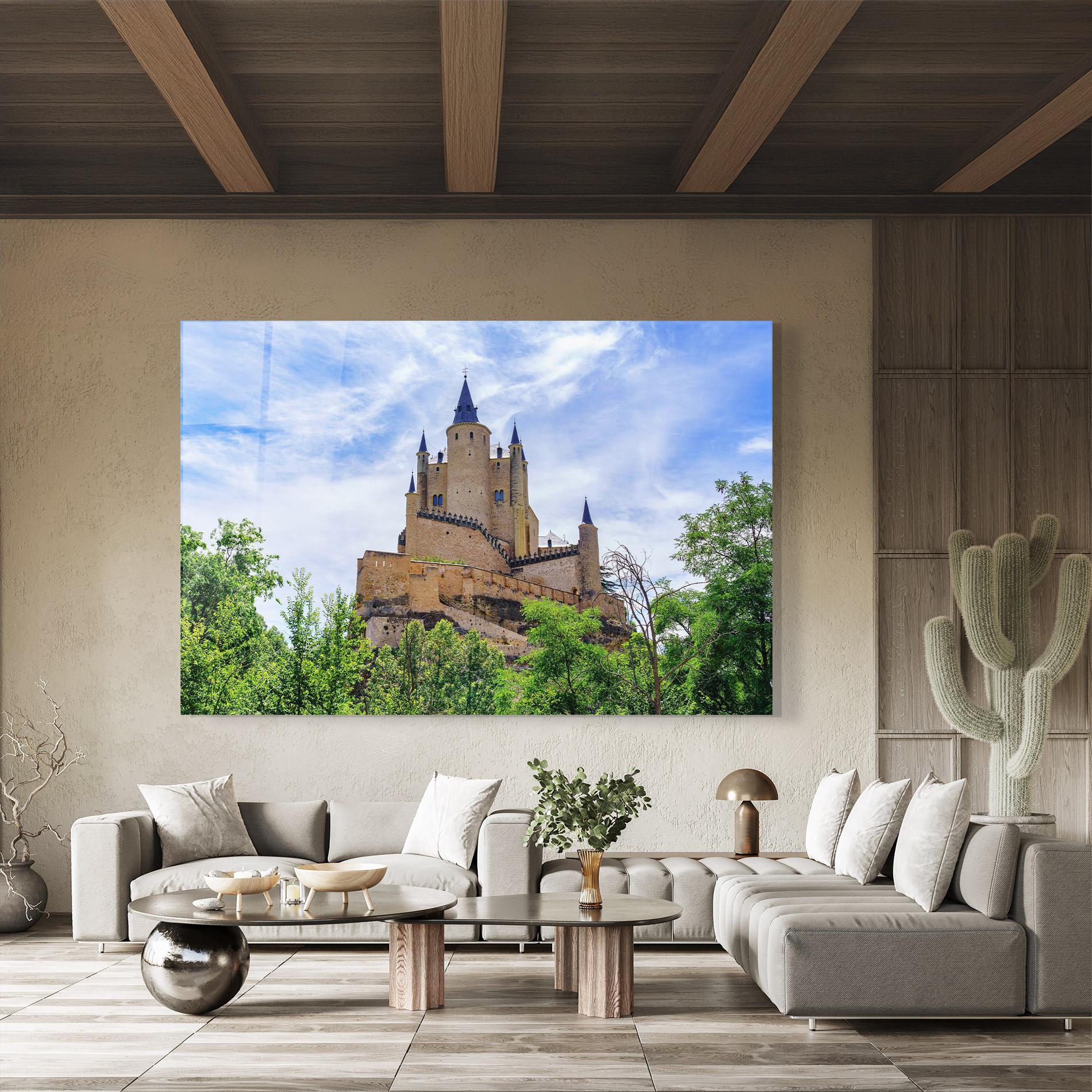 Tablou Sticla Castle Alcazar mockup 8