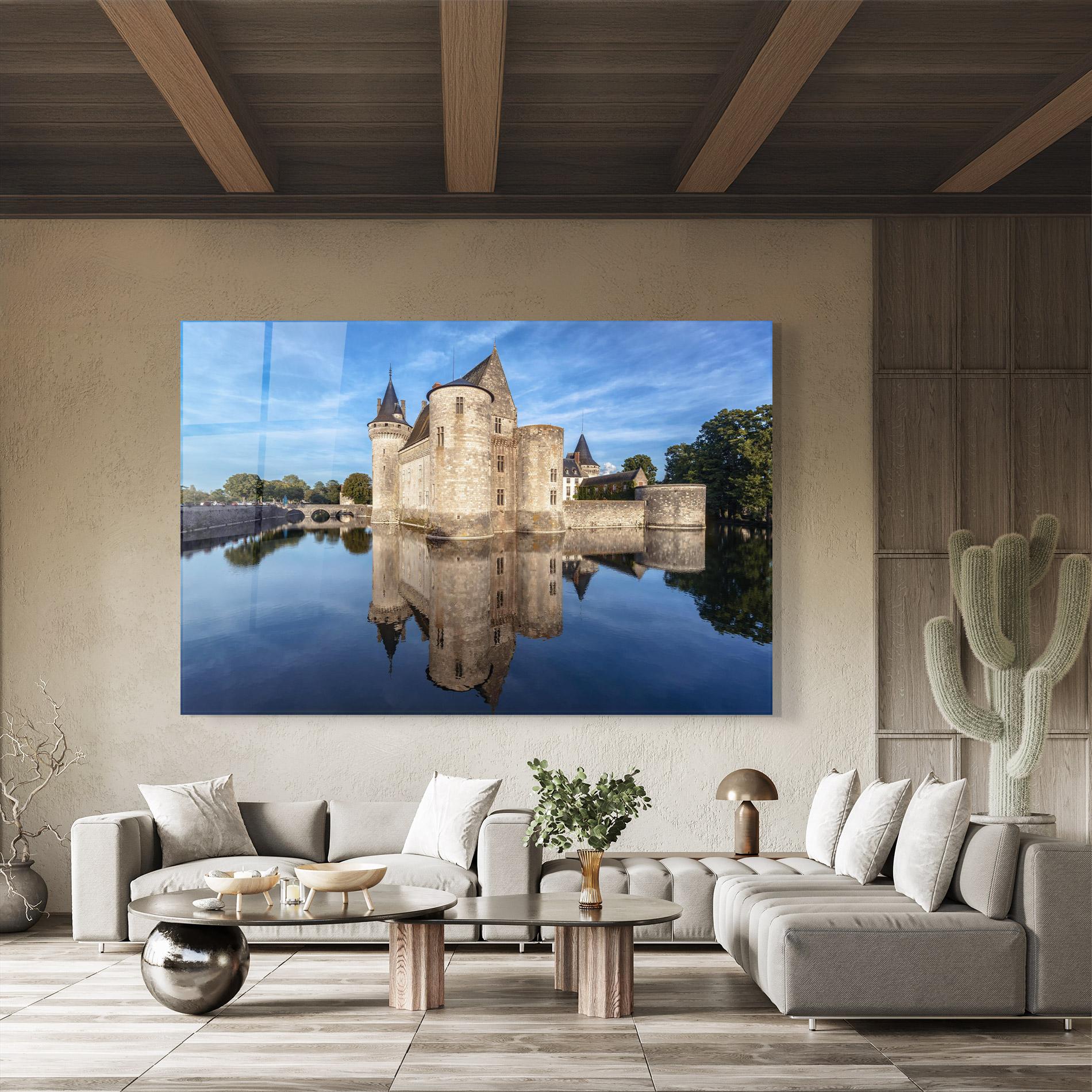 Tablou Sticla Castle Chateau De Sullysurloire mockup 8