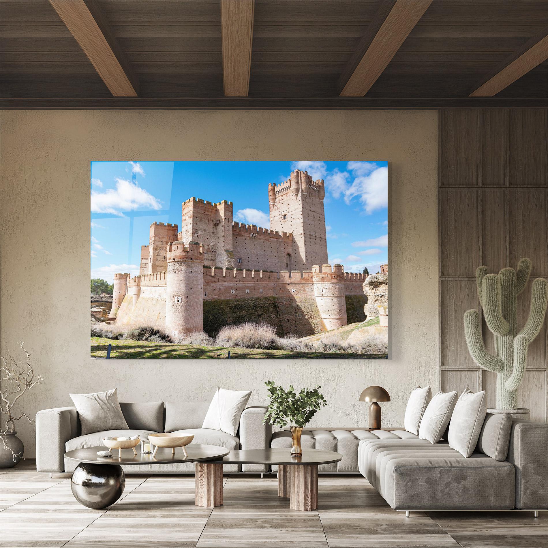 Tablou Sticla Castle La Mota mockup 8