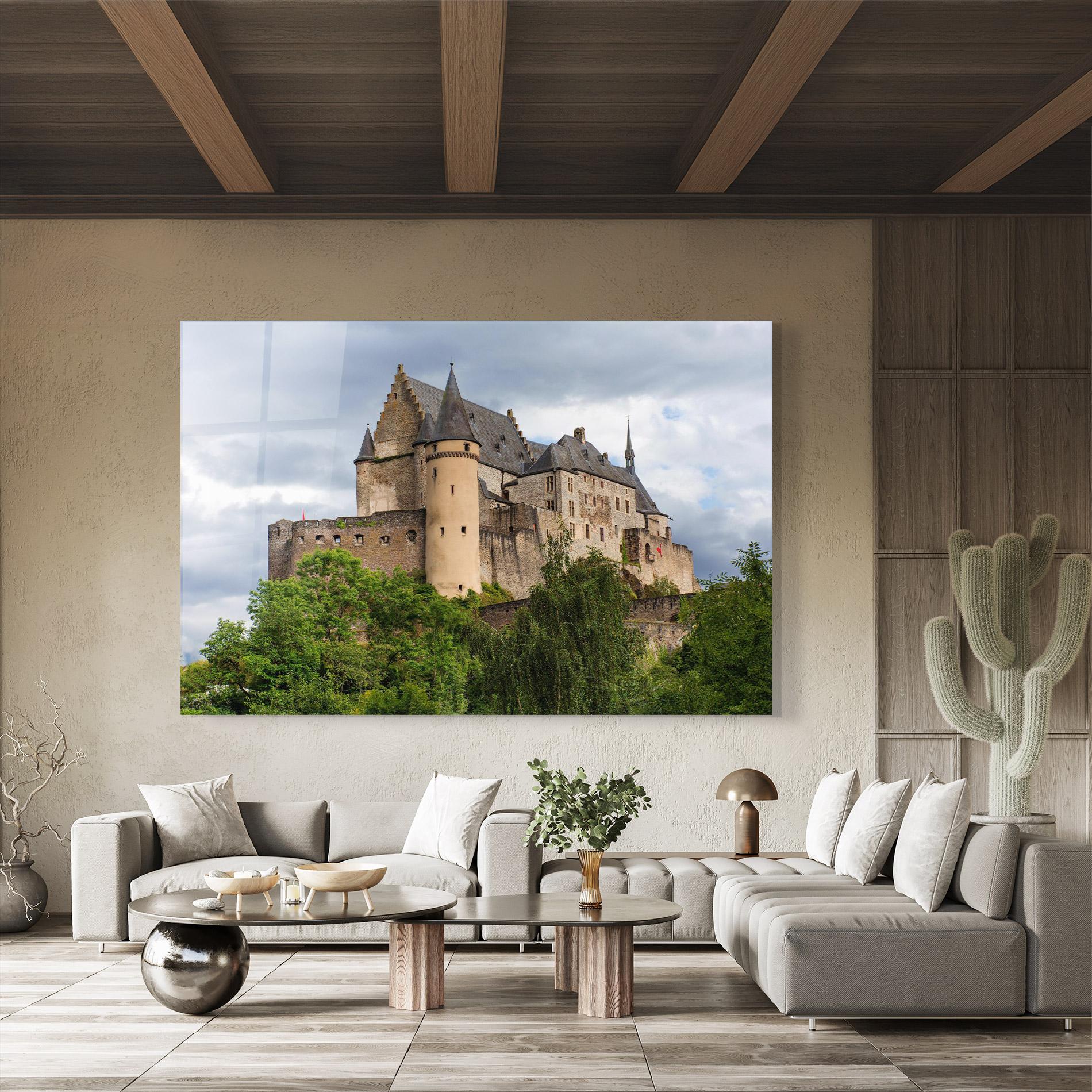Tablou Sticla Castle Vianden mockup 8