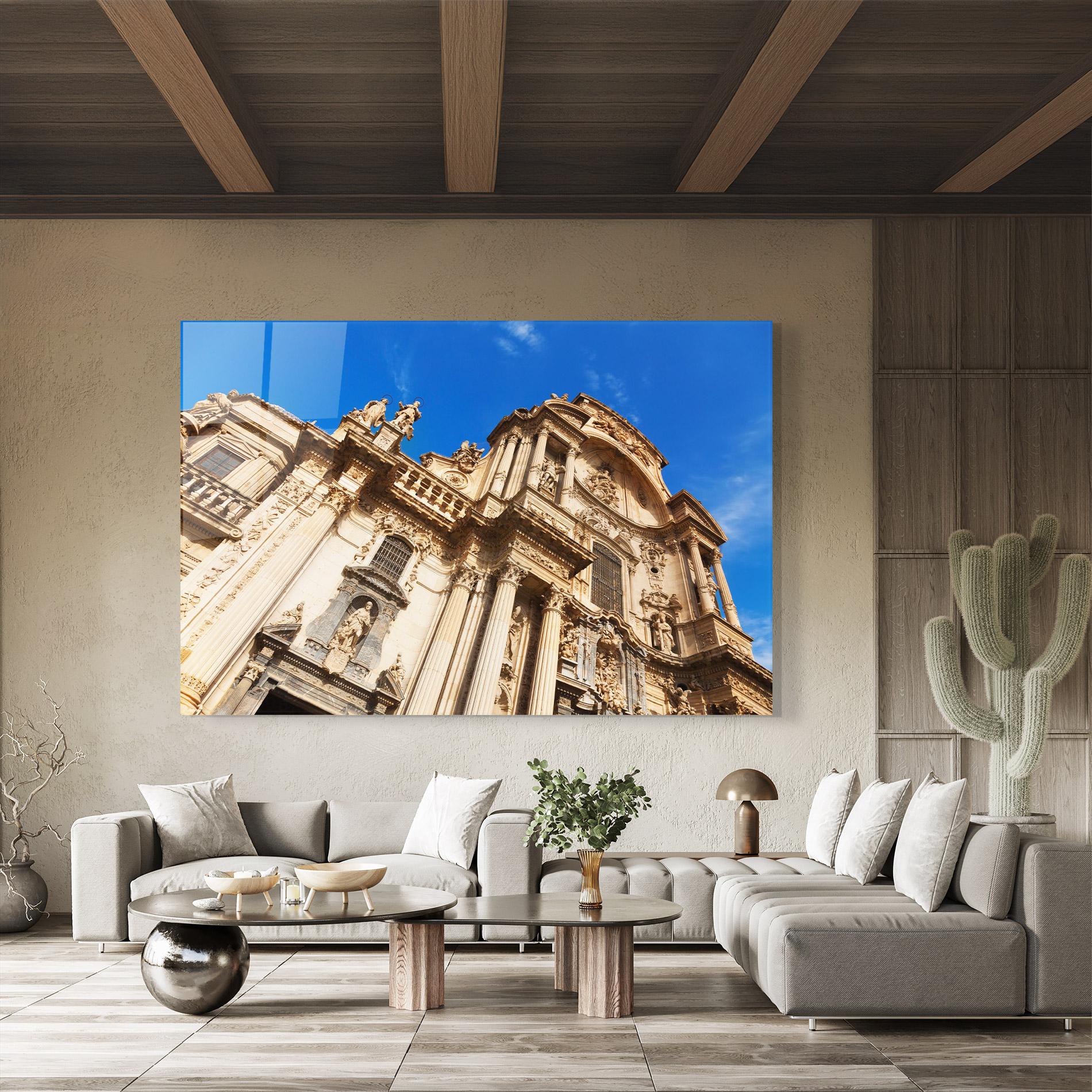 Tablou Sticla Church Saint Mary mockup 8