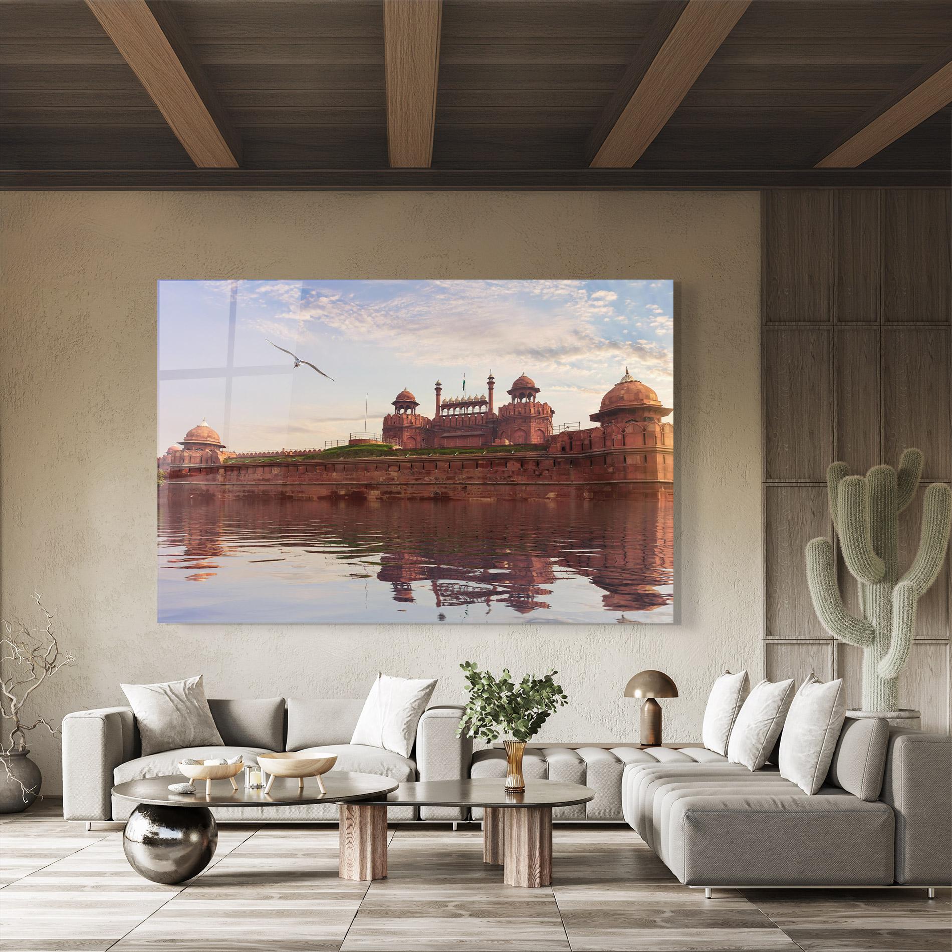 Tablou Sticla Delhi India mockup 8