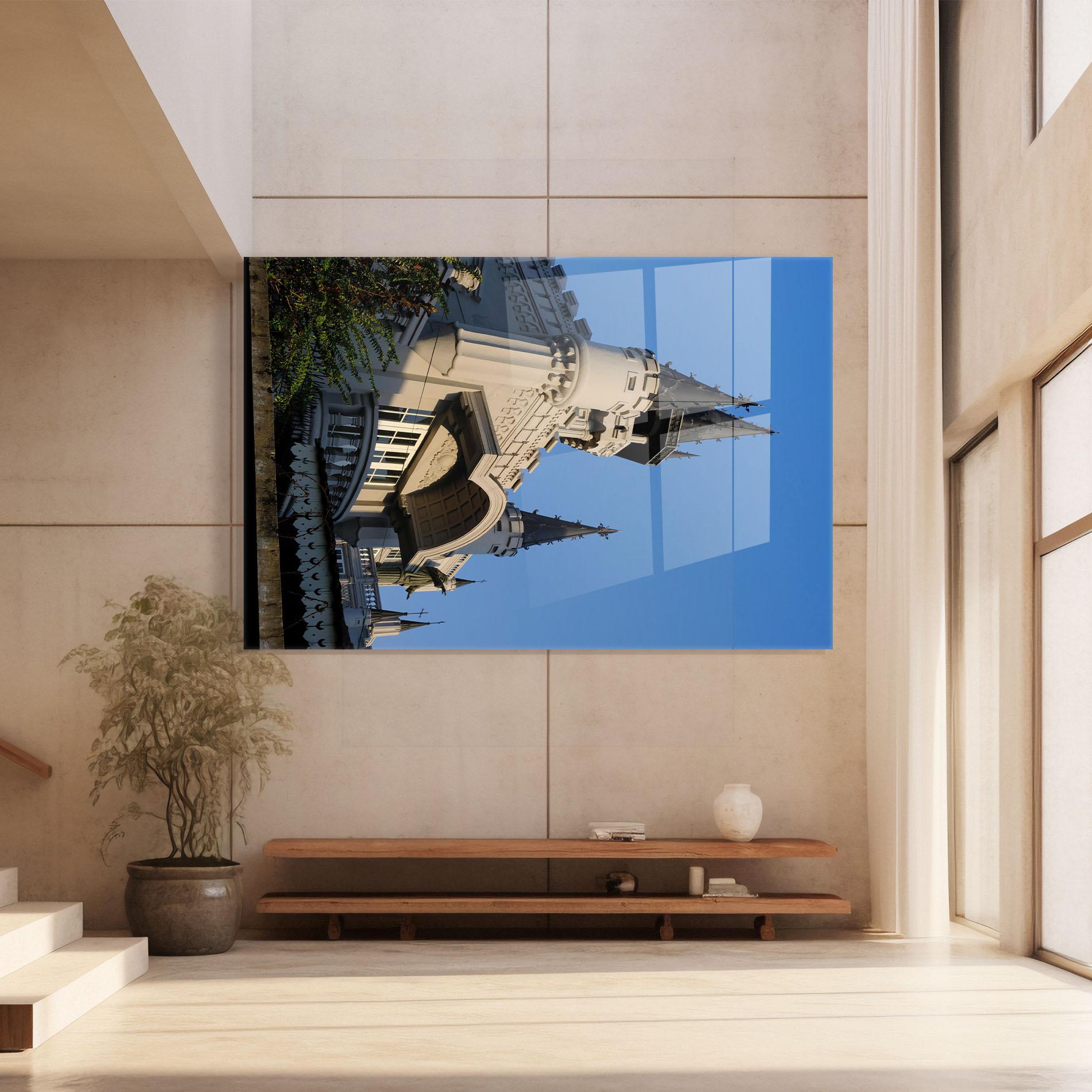 Tablou Sticla Castle Blue mockup 8