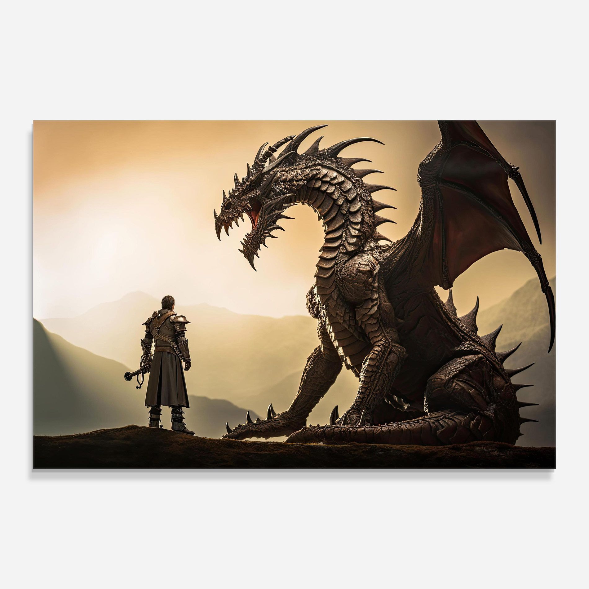 Fantasy Huge Dragon mockup 0