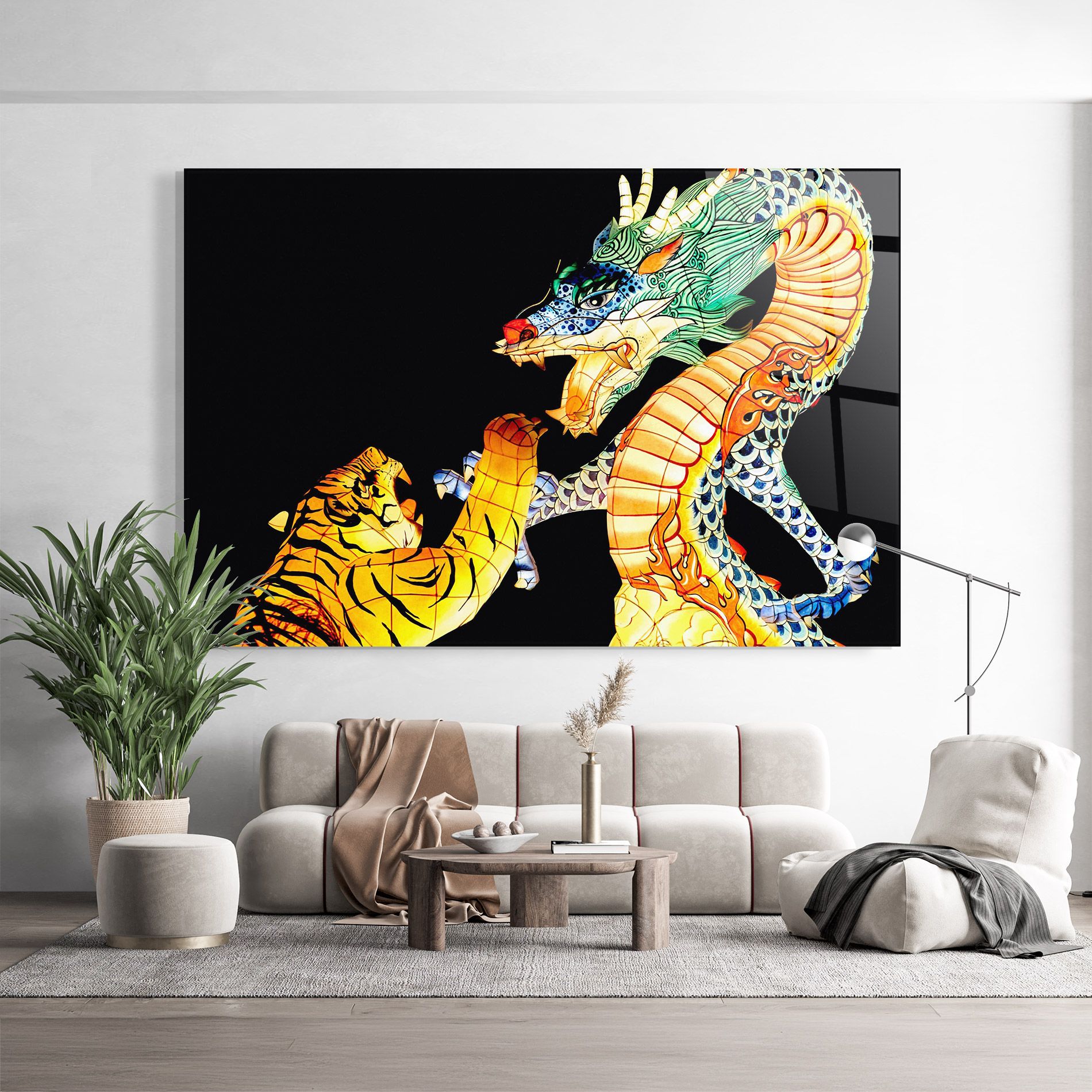 Chinese Dragon And Tiger mockup 9