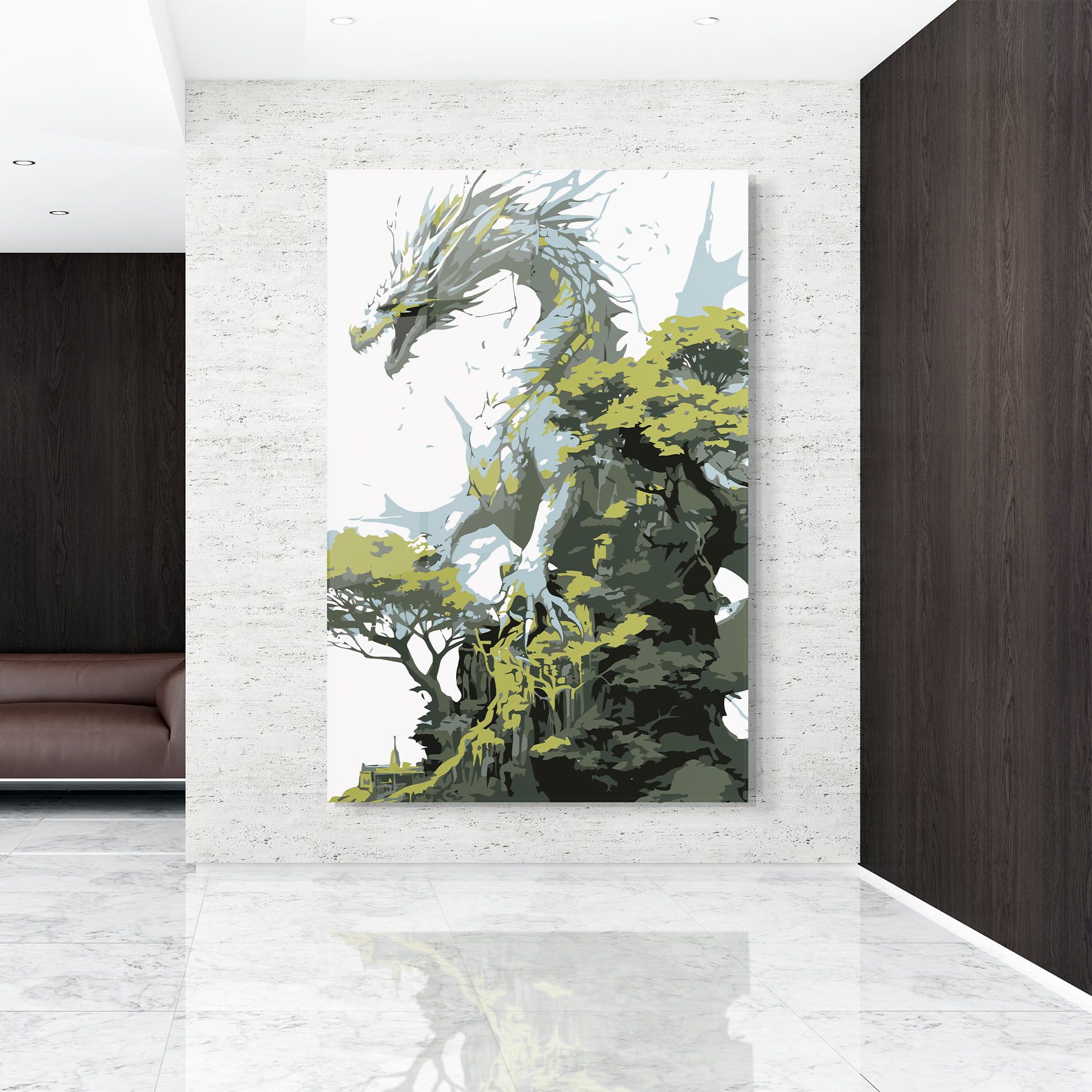 Grey Nature Dragon mockup 9