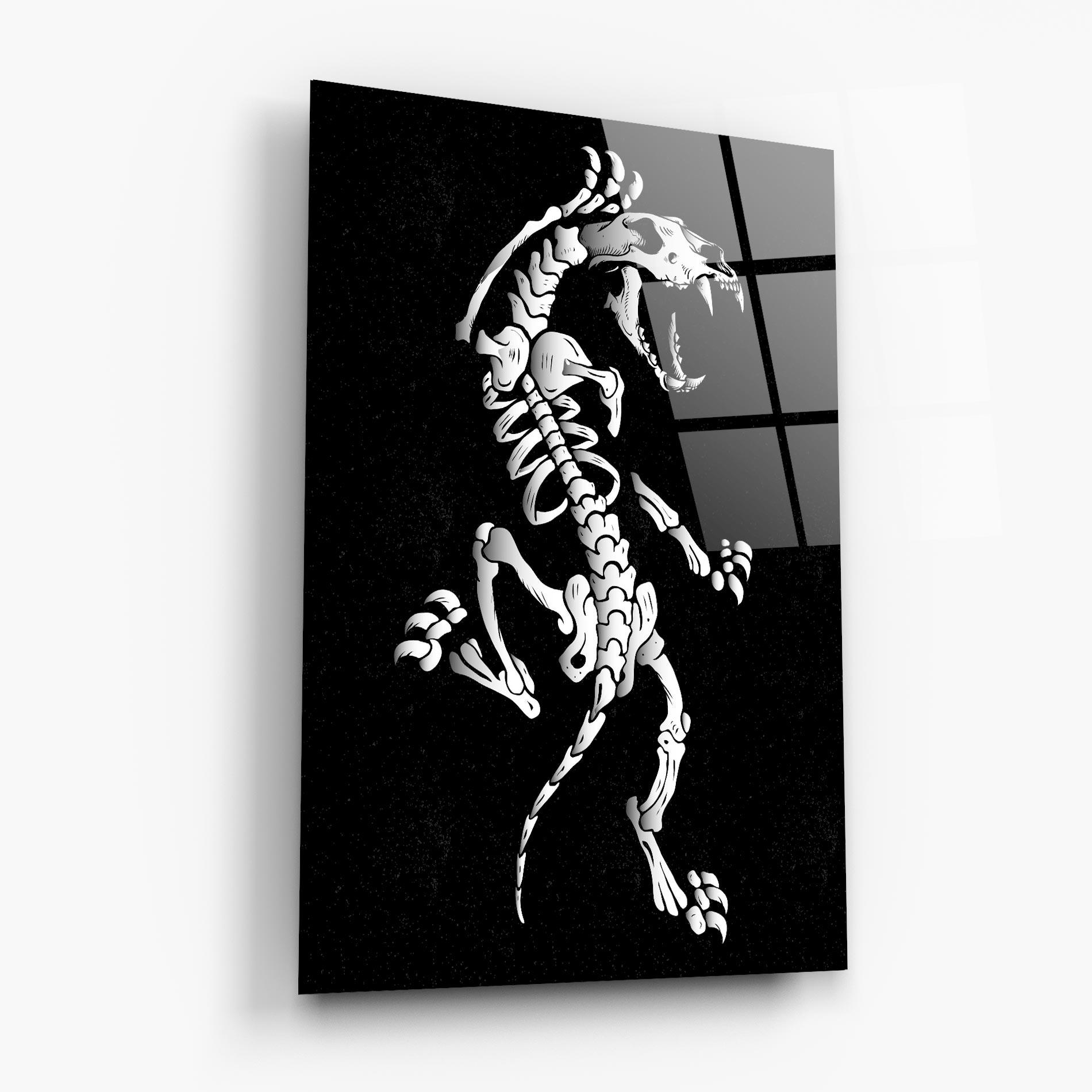 Tablou Sticla Creature Skull mockup 6