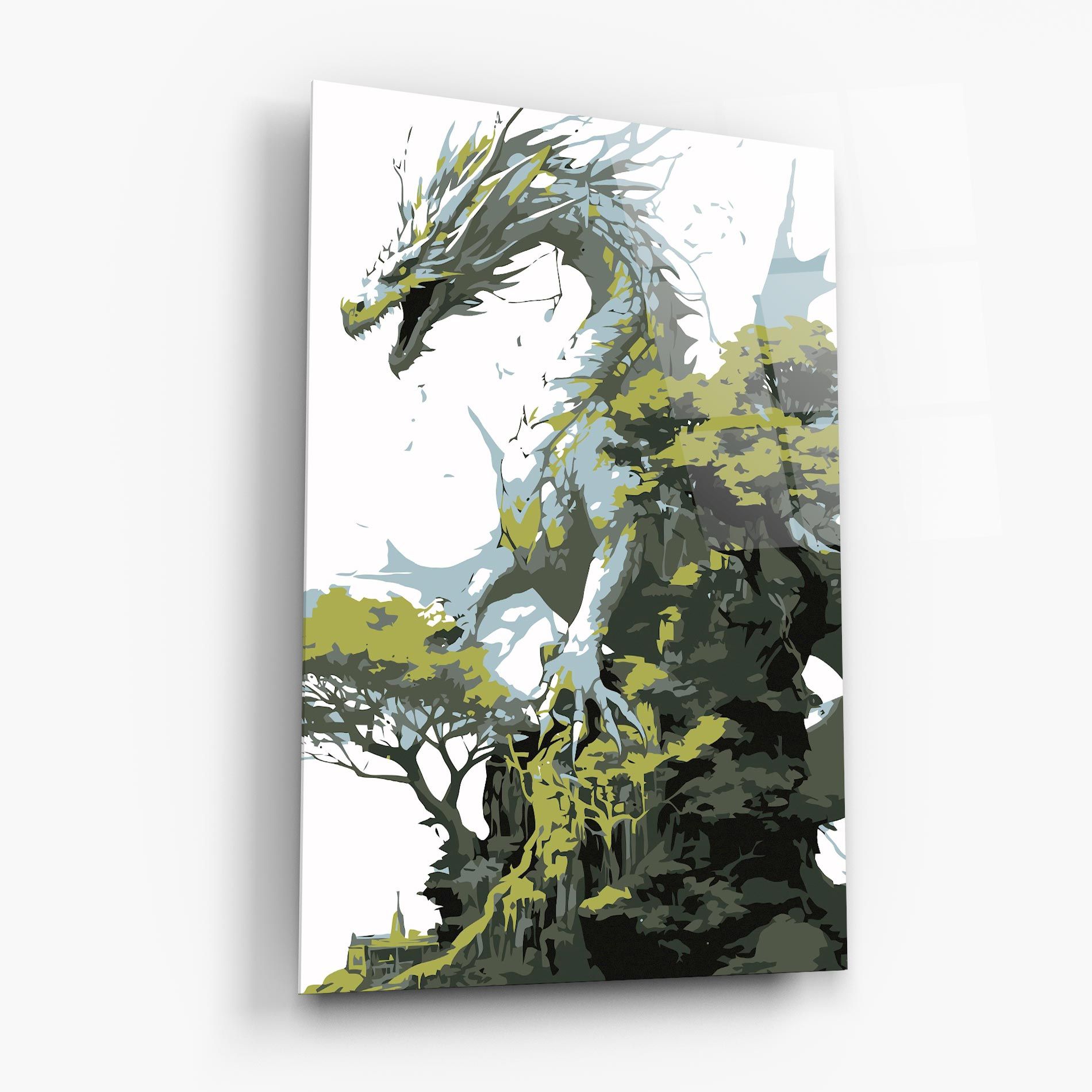 Grey Nature Dragon mockup 6
