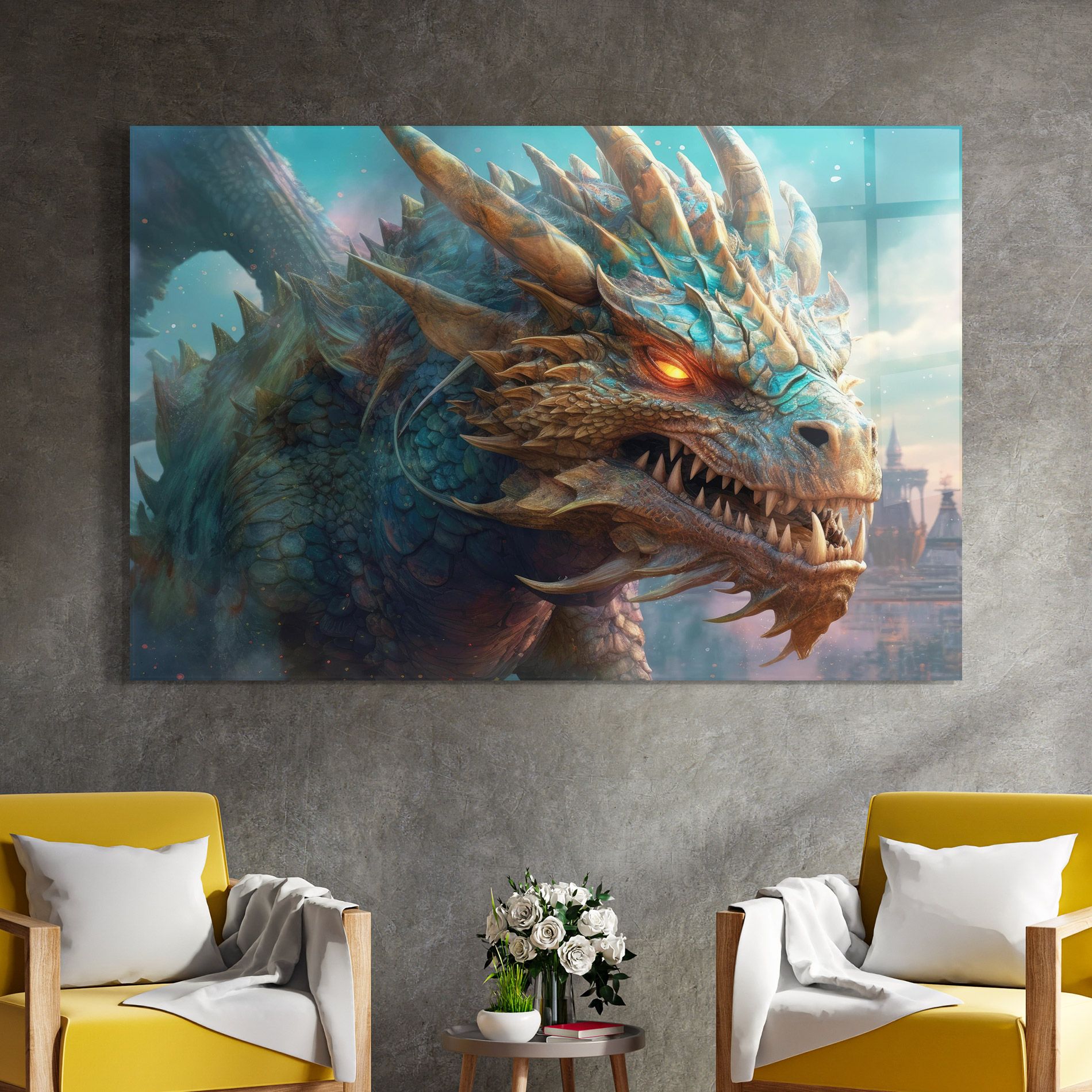 Pretty Blue Dragon mockup 4