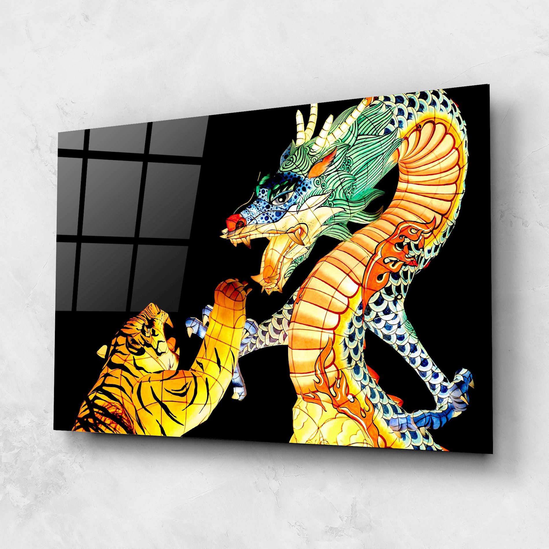 Chinese Dragon And Tiger mockup 1