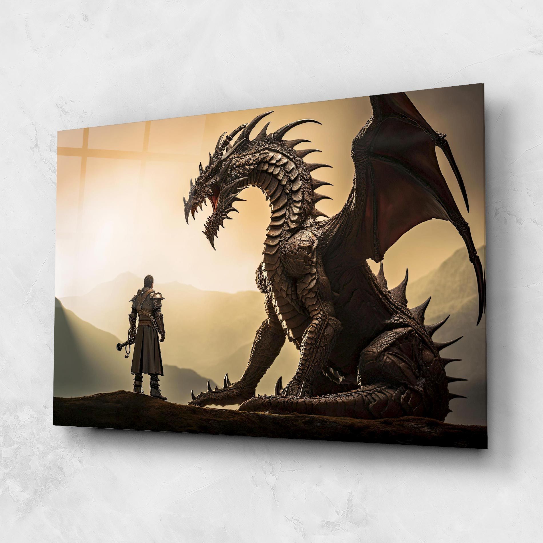 Fantasy Huge Dragon mockup 1