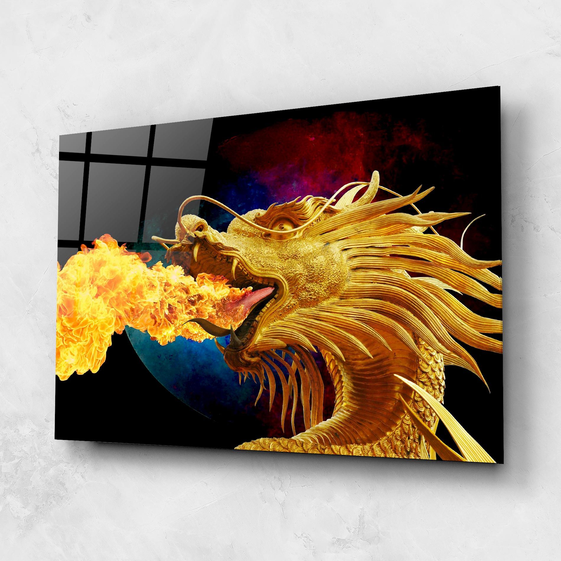 Golden Fire Dragon mockup 1