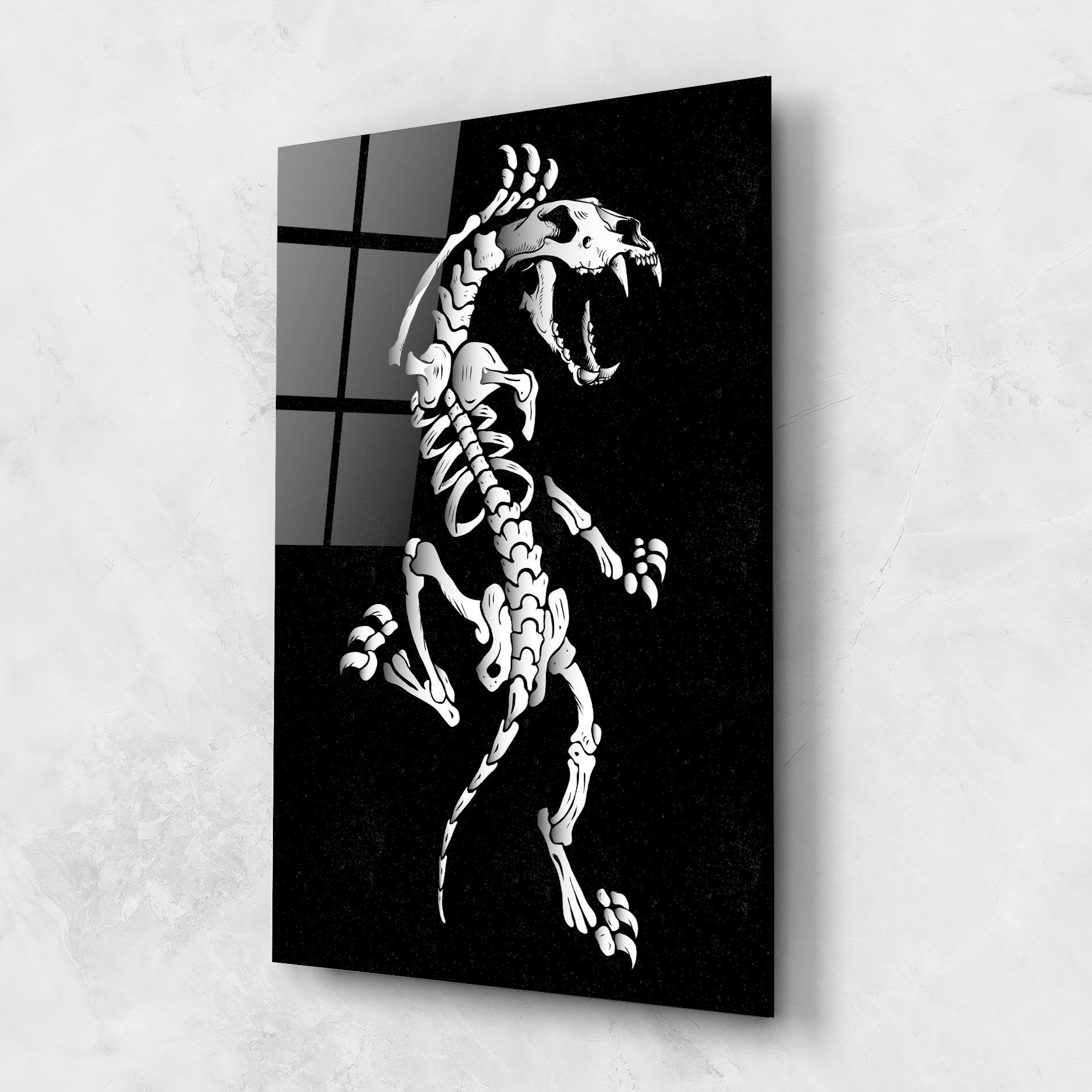 Tablou Sticla Creature Skull mockup 1